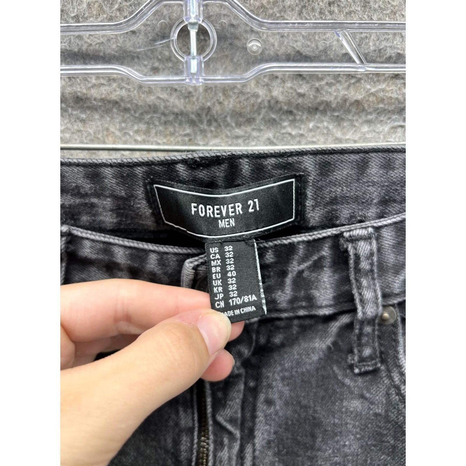 Forever 21 Forever 21 Jeans Mens 32 Gray Slim Skinny Stretch Denim Charcoal Wash Casual Size US 32 / EU 48 - 4 Thumbnail