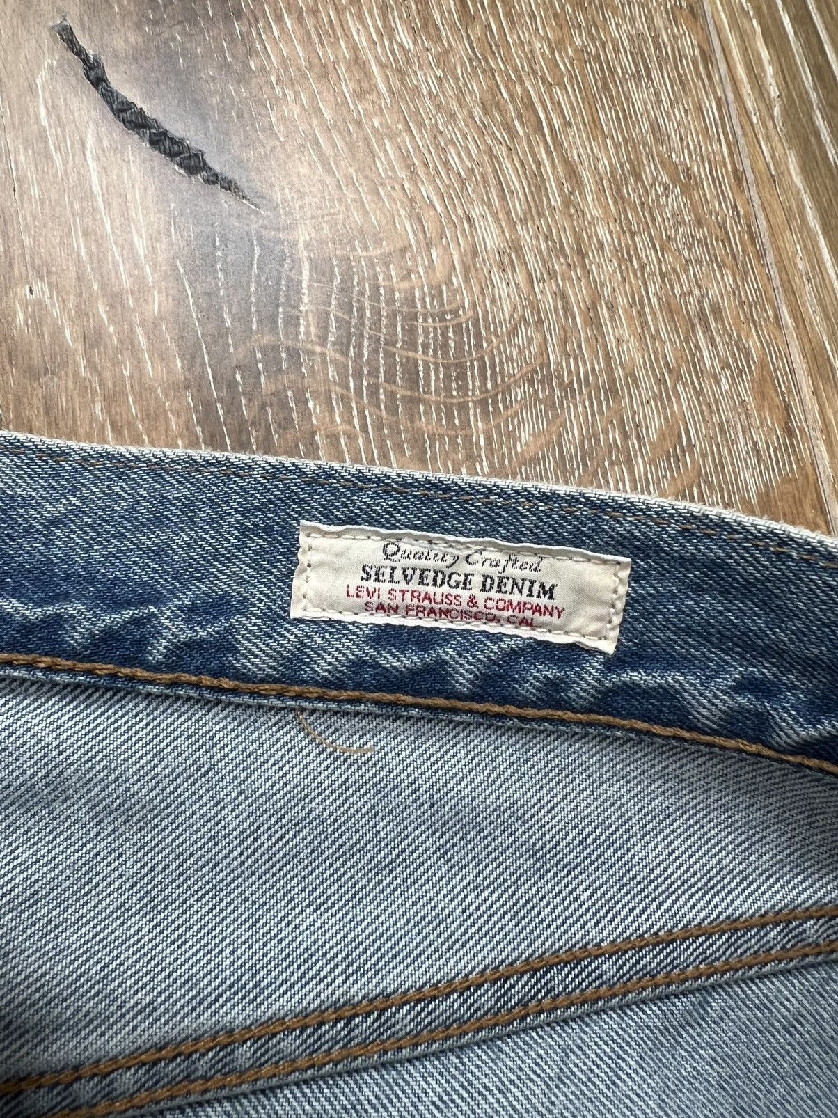 Levi's Levis 501 selvedge jeans Size 34" / US 12 / IT 48 - 3 Thumbnail