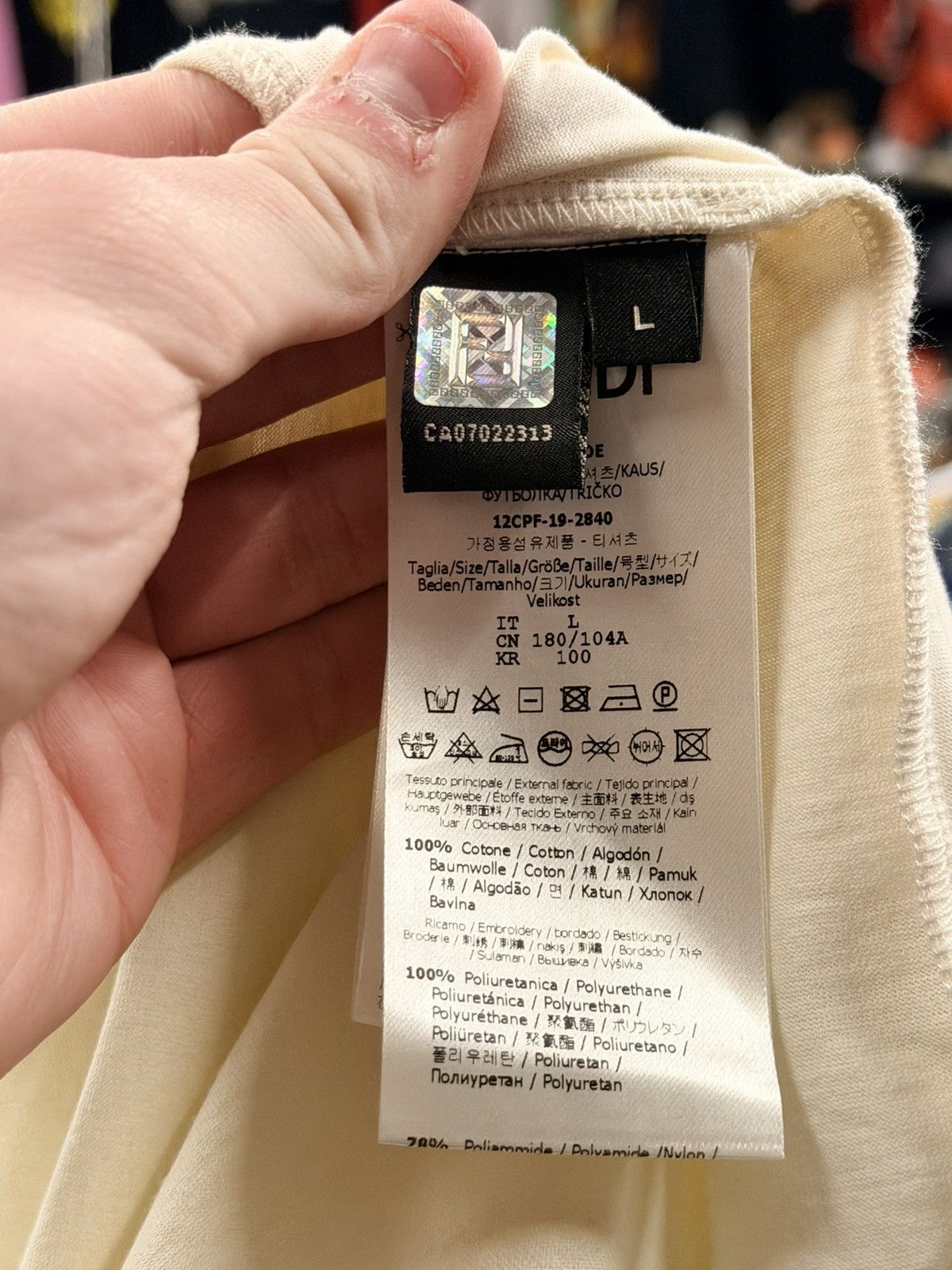 Fendi Fendi Patchwork T-Shirt Size US L / EU 52-54 / 3 - 4 Thumbnail