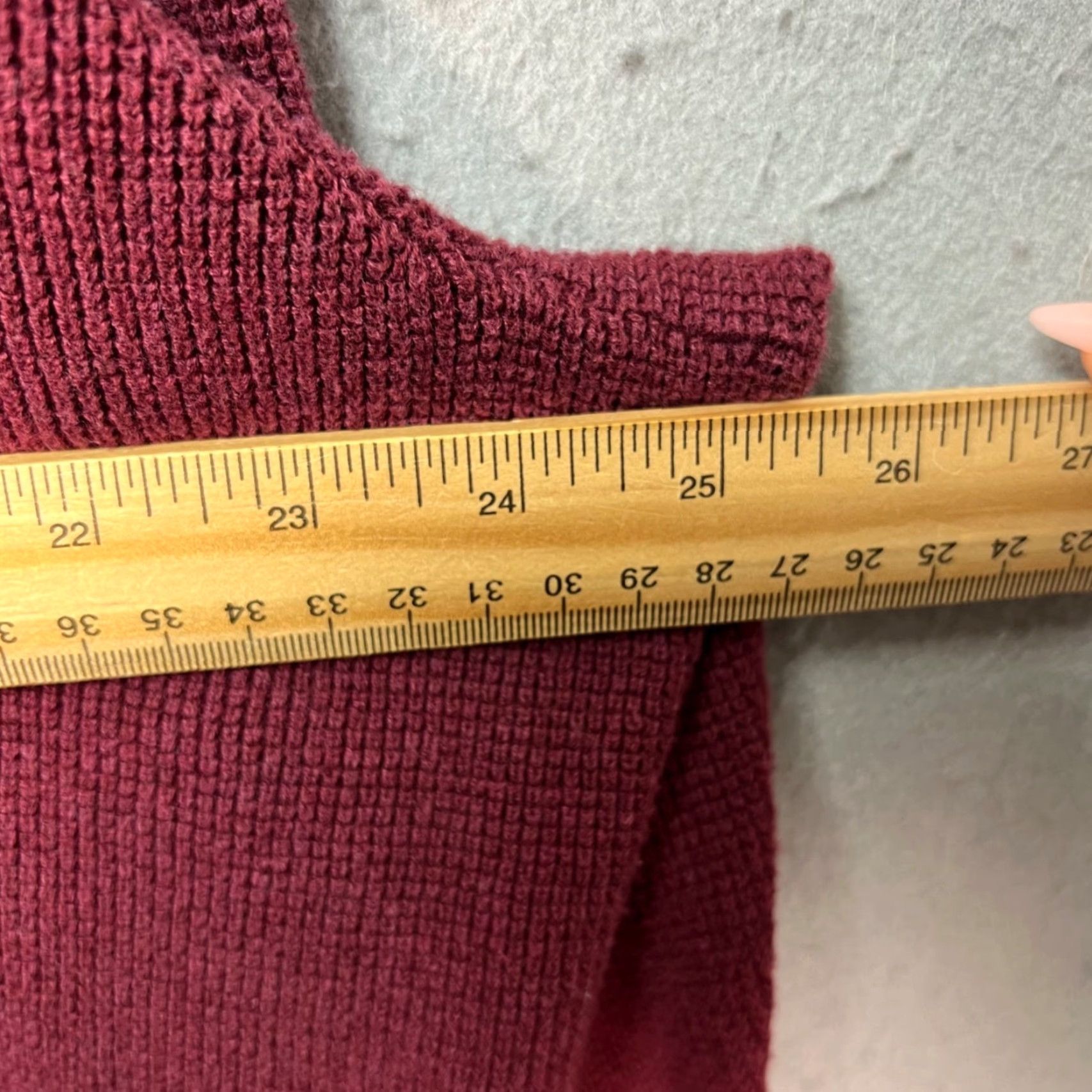 Banana Republic Banana Republic Mens Hoodie Pullover Sweatshirt Knit Cotton Burgundy Red 2XL Regular Knit Long Sleeve Pullover Casual Winter Spring Fall Mens Size US XXL / EU 58 / 5 - 5 Thumbnail