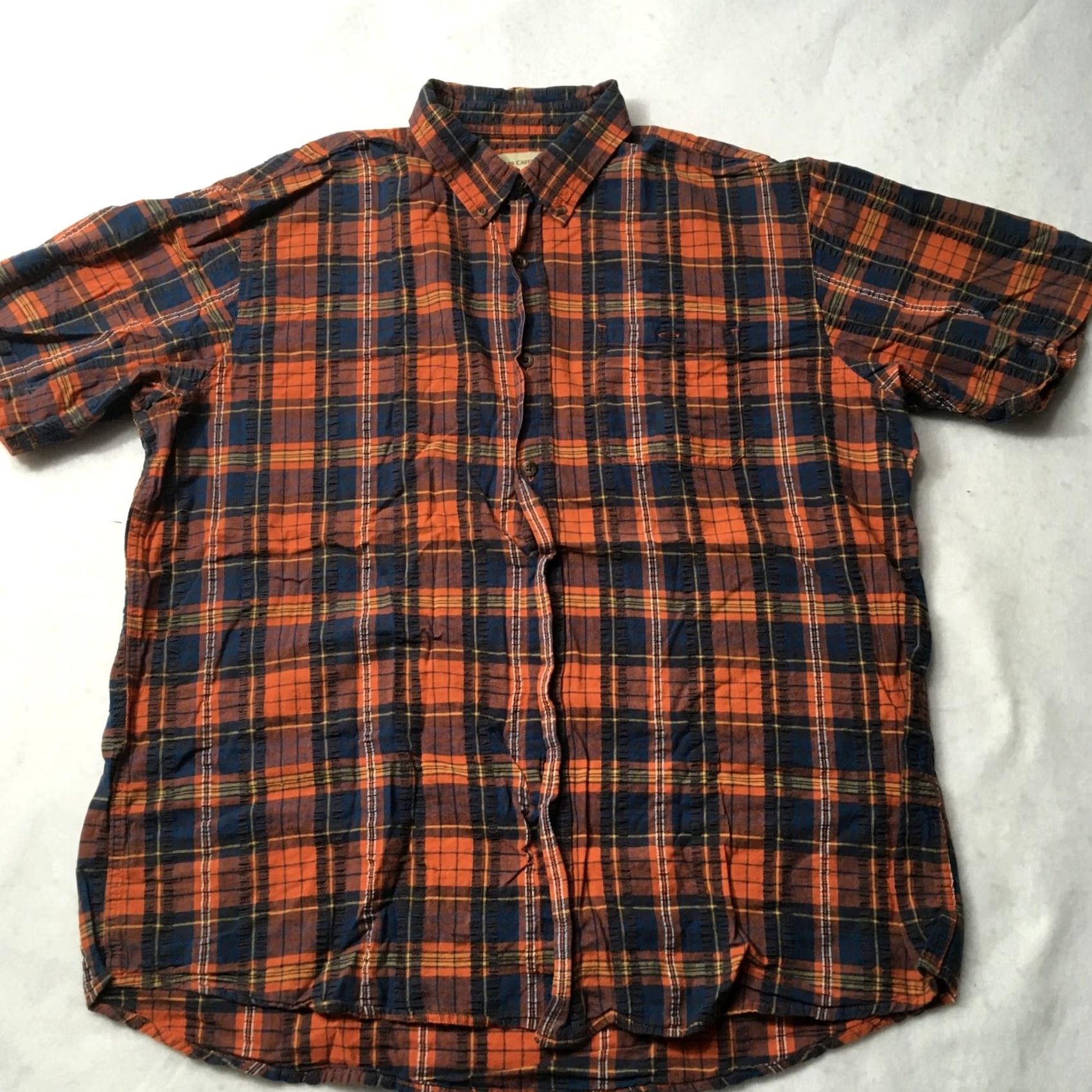 Vintage Hobbs Creek Shirt Adult XLarge XL Red Blue Plaid Button Up Casual Mens Size US XL / EU 56 / 4 - 2 Thumbnail