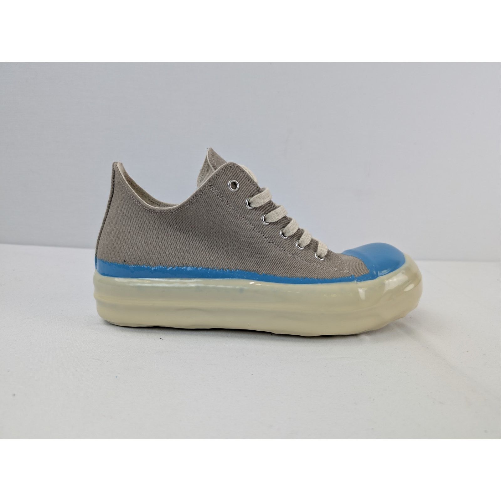 Rick Owens Drkshdw o1rshd1 Concordians low-top sneakers Dirty Pearl Light Blue Size US 8 / EU 41 - 4 Thumbnail
