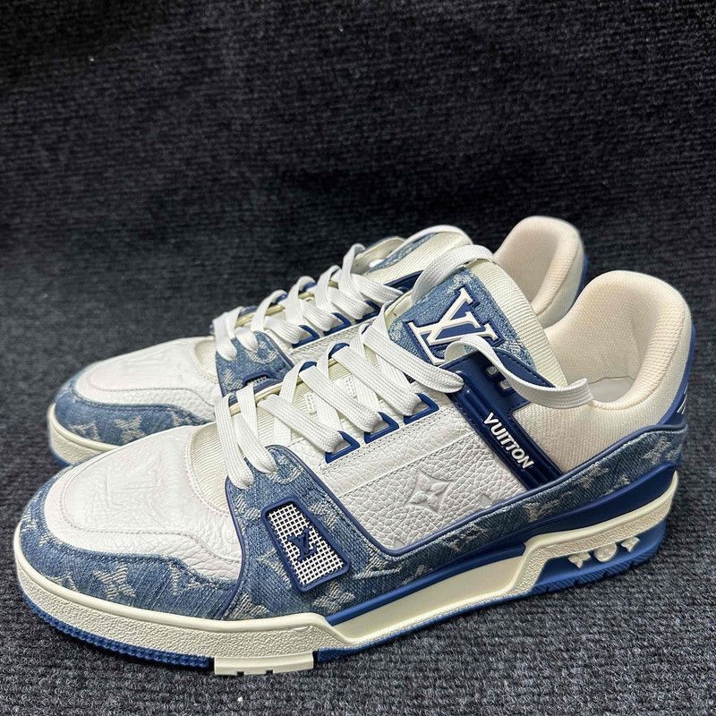 Louis Vuitton Louis Vuitton Stylish Leather Low-Top Sneakers -2508 Size US 9.5 / EU 42-43 - 1 Thumbnail