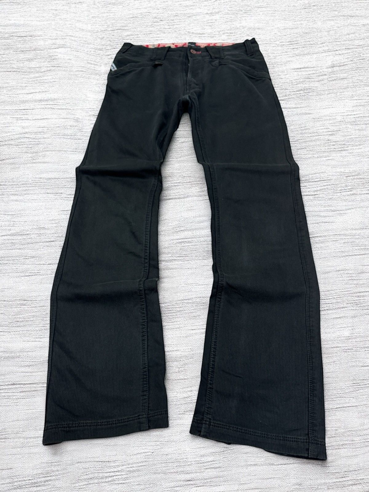 Diesel Industry Pinstriped Black Pant