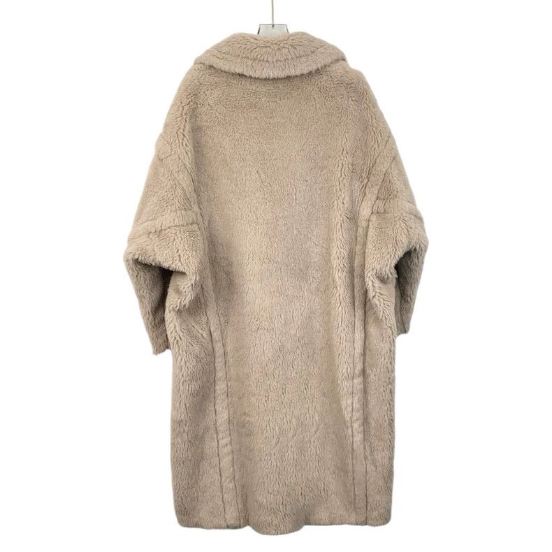 Max Mara Max Mara Teddy Sand Teddy Alpaca Lapel Coat Size S / US 4 / IT 40 - 2 Thumbnail