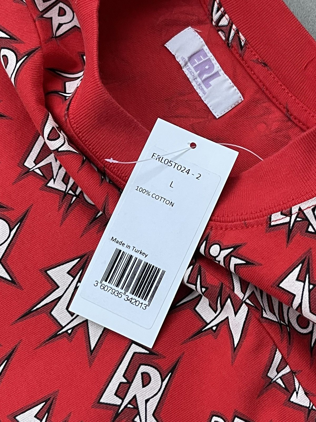 ERL DS! SS23 ERL All Over Logo Sunscreen Red Long Sleeve Size US M / EU 48-50 / 2 - 20 Thumbnail