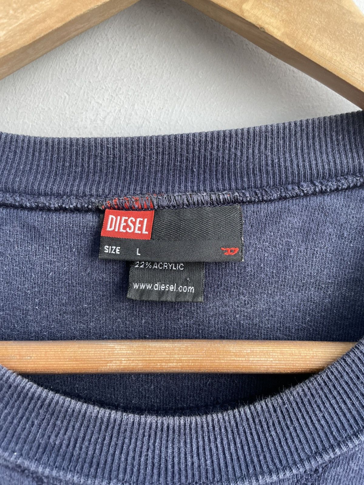 Diesel Retro boxy fit crewneck diesel sweatshirt y2k Size US L / EU 52-54 / 3 - 5 Thumbnail