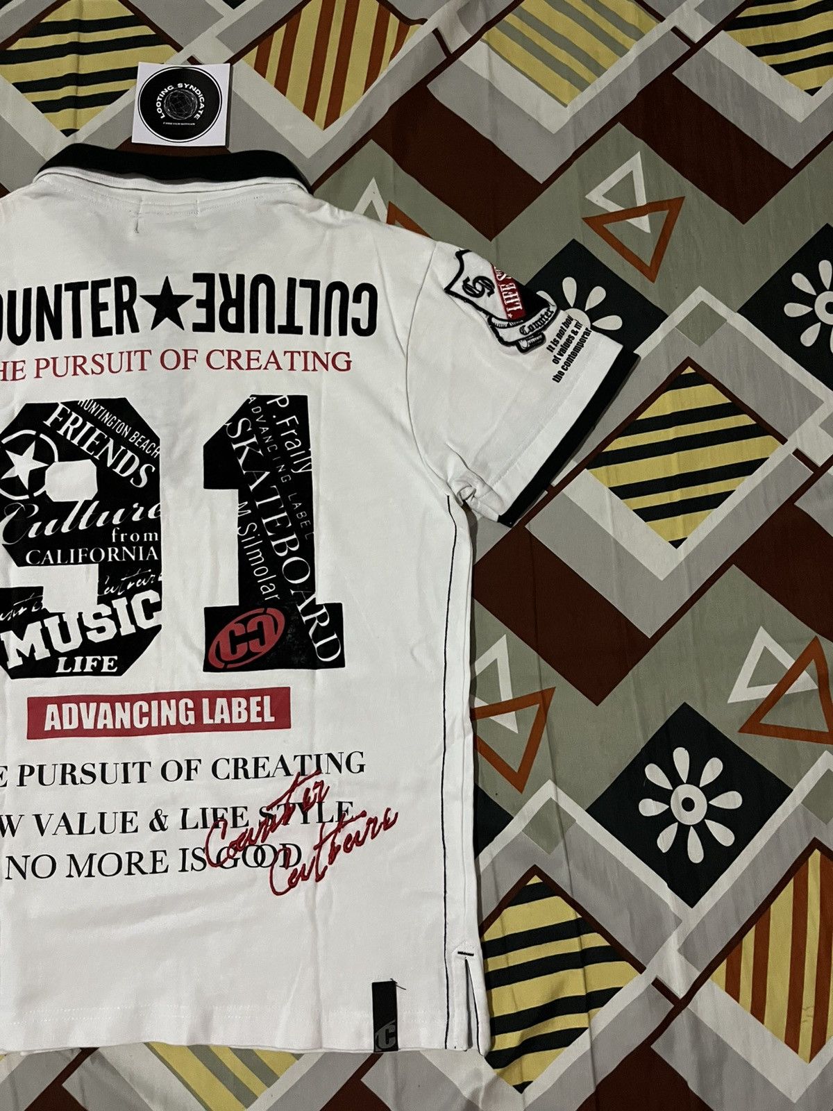 Vintage 🔥 Rare Item Counter Culture Skateboarding Poem Polo Shirt Size US M / EU 48-50 / 2 - 9 Thumbnail