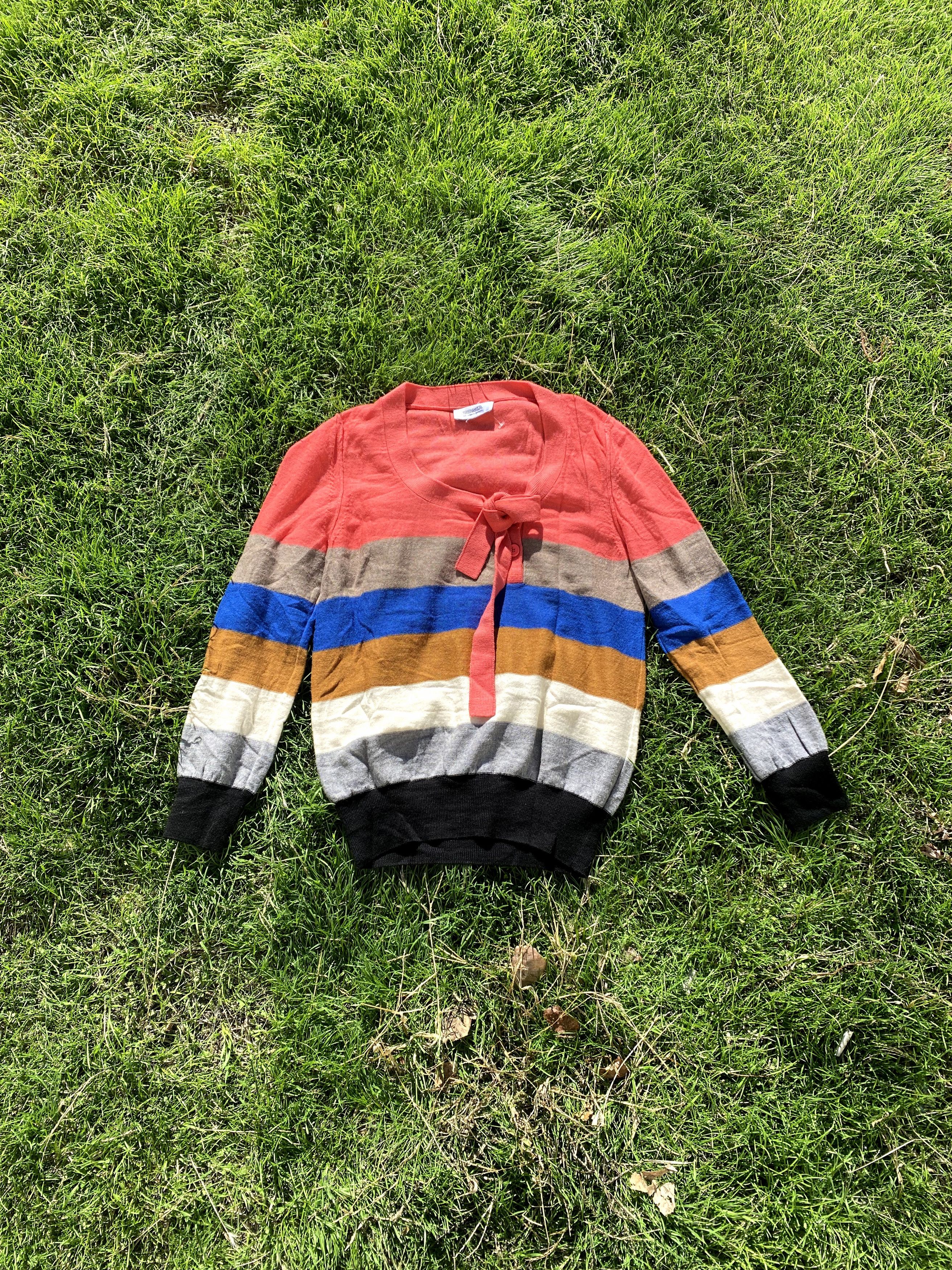 Designer × Sonia Rykiel Vintage Sonia By Sonia Rykiel Rainbow Pullover Designer Size S / US 4 / IT 40 - 2 Thumbnail