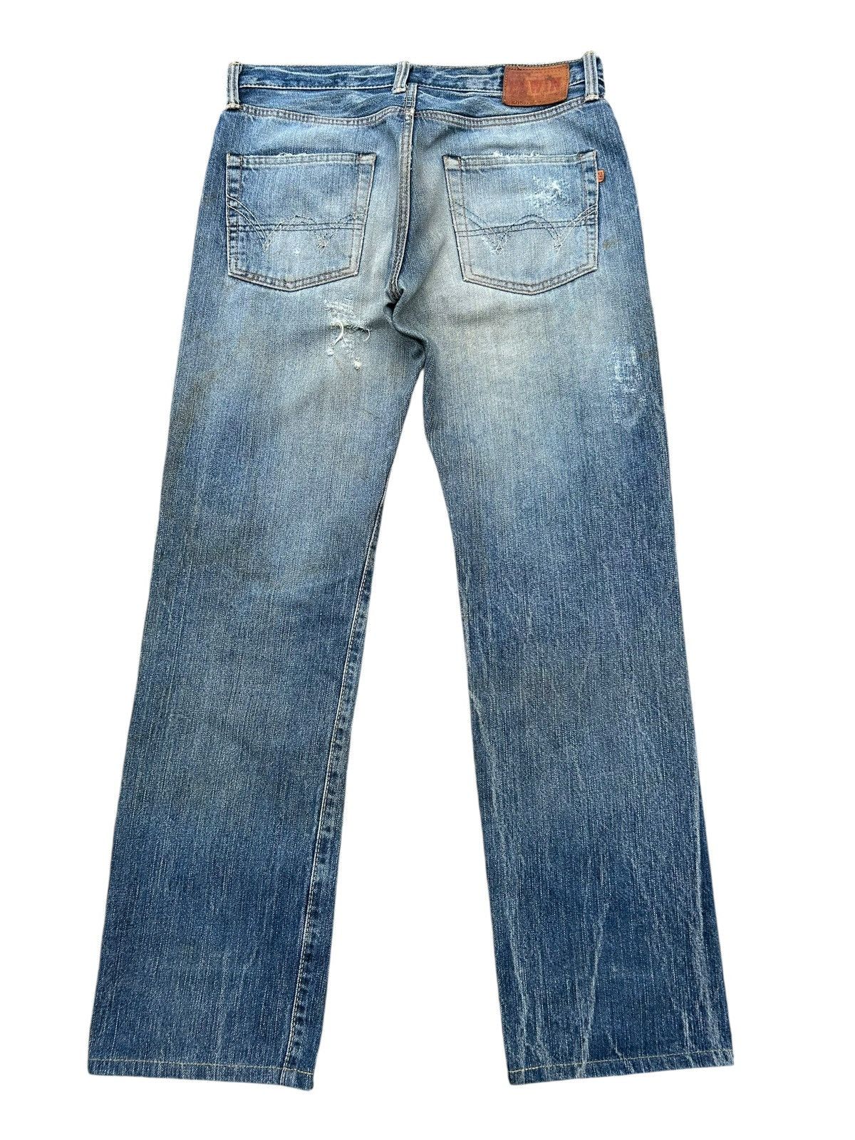 Kapital Thrashed Vintage Edwin 505BXX Selvedge Dirty Denim Jeans Size US 34 / EU 50 - 13 Thumbnail