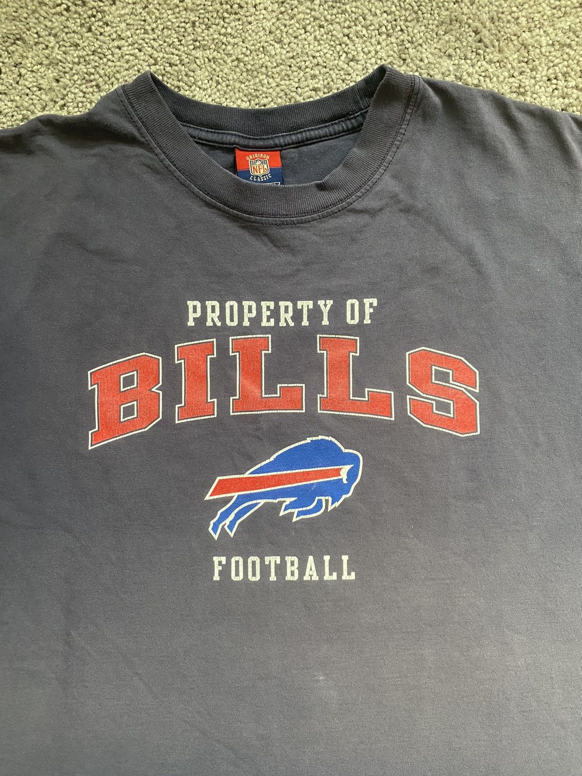 NFL × Vintage Vintage Faded Bills Tee Shirt Size US XL / EU 56 / 4 - 2 Thumbnail