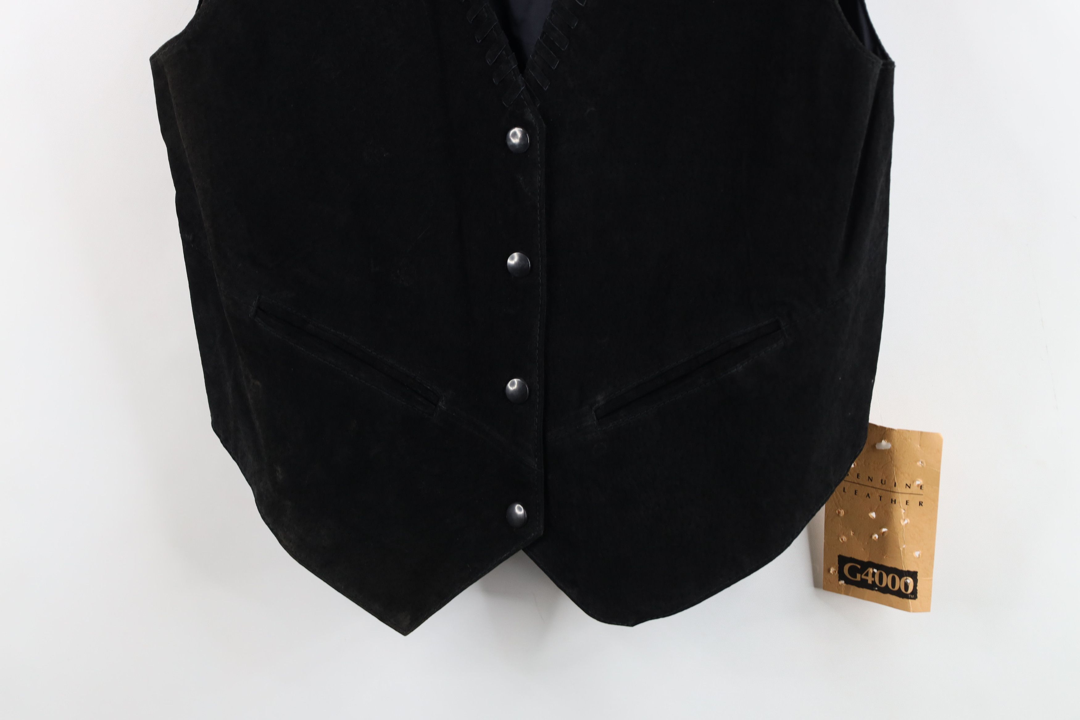 Vintage Deadstock Vintage 90s Streetwear Tie Back Vest Jacket Size M / US 6-8 / IT 42-44 - 3 Thumbnail