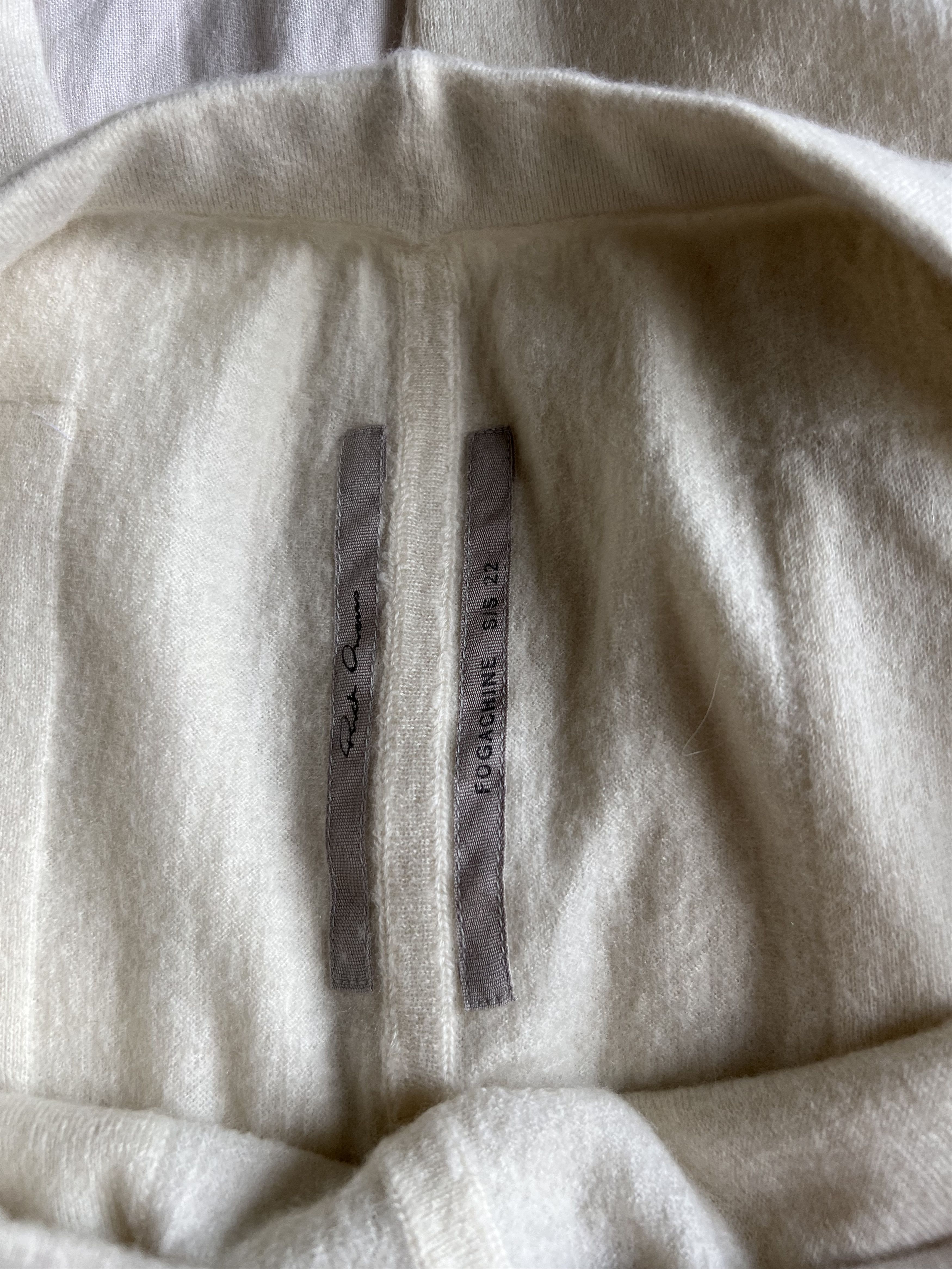 Rick Owens Rick Owens Fogachine Cashmere Sweatpants in Natural Size US 30 / EU 46 - 9 Thumbnail