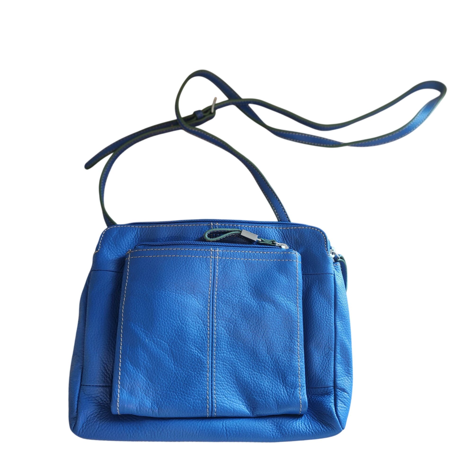 Other Tignanello Blue Leather Crossbody Purse Size ONE SIZE - 1 Thumbnail