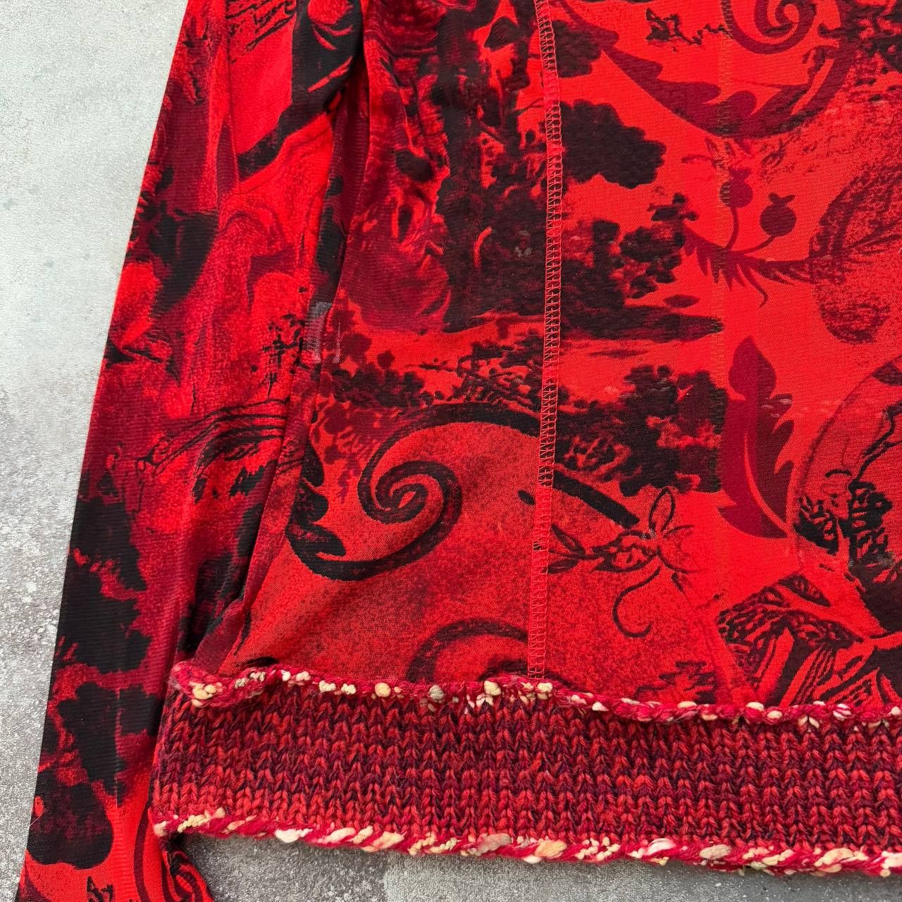 Hysteric Glamour Jean Paul Gaultier Style Mesh Avant Garde Long Sleeve Top Size XL / US 12-14 / IT 48-50 - 11 Thumbnail