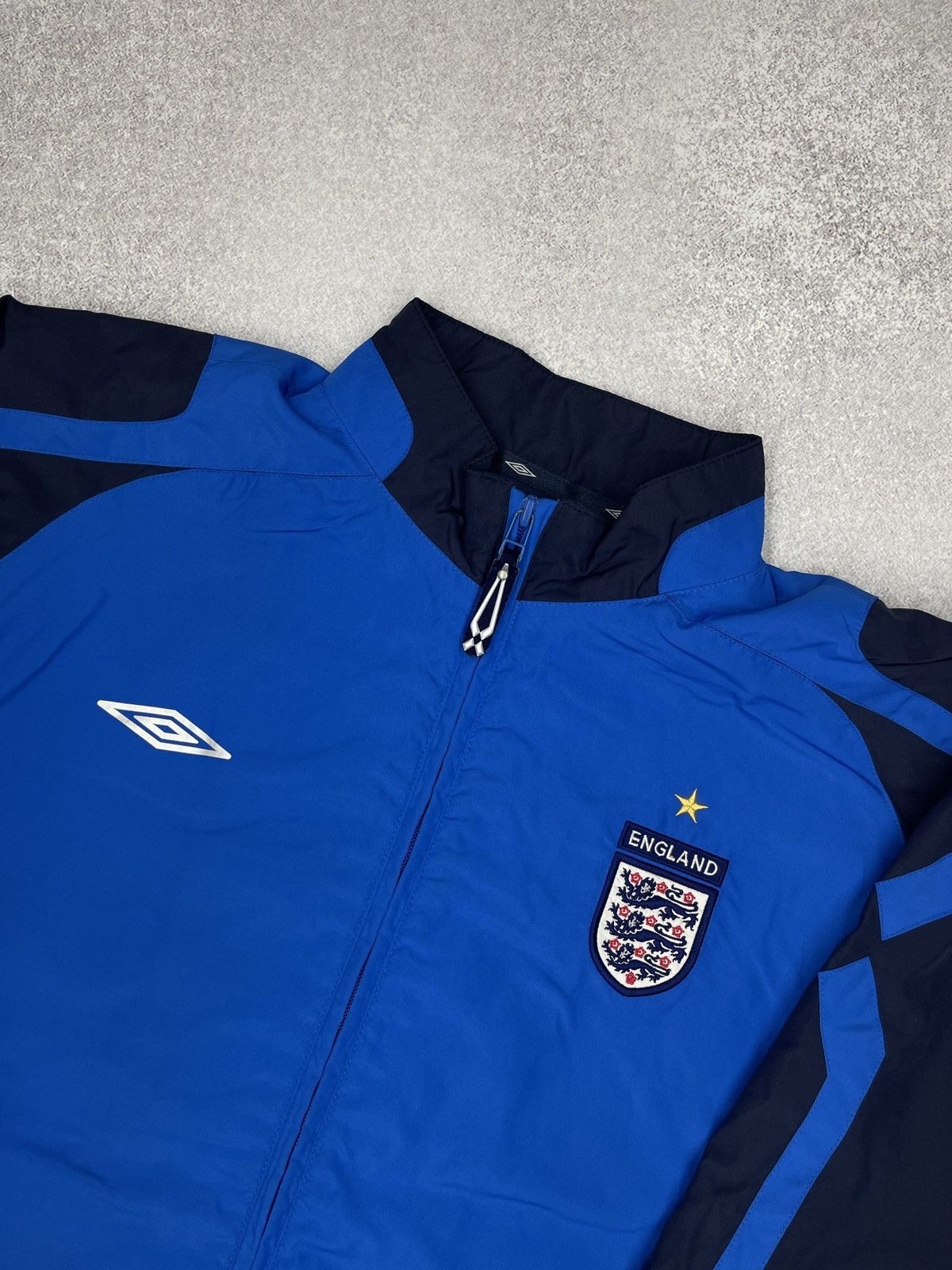 Umbro Vintage Official Umbro England Track Jacket Blue Big Logo Size US M / EU 48-50 / 2 - 4 Thumbnail