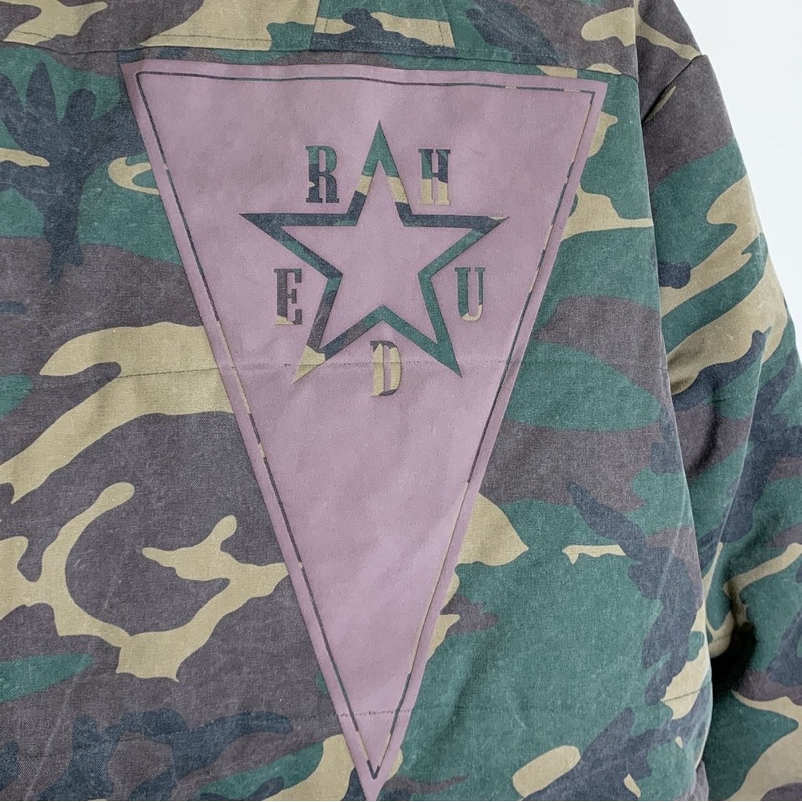 Rhude Rhude Camo Puffer Jacket (Sz L) Triangle Star Logo Graphic Size US L / EU 52-54 / 3 - 11 Thumbnail