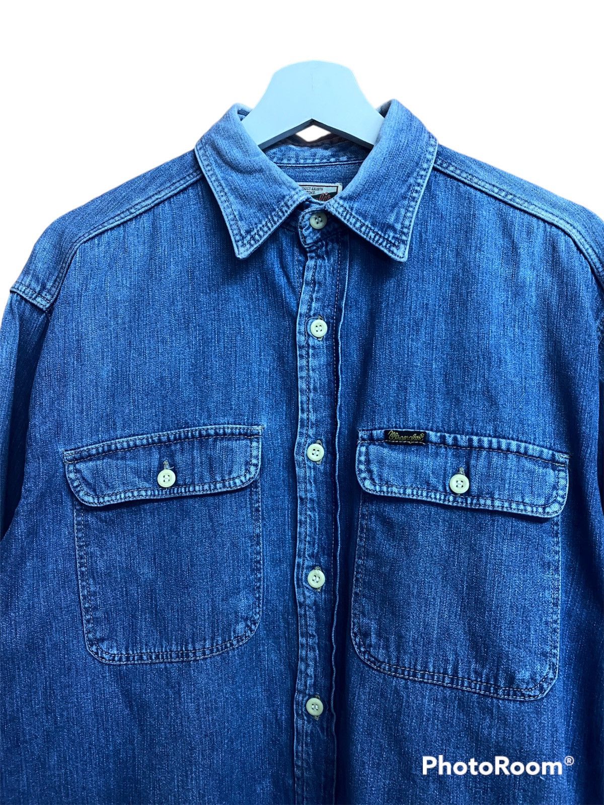 Vintage × Wrangler Wrangler Shirt Button Ups Size US M / EU 48-50 / 2 - 2 Thumbnail