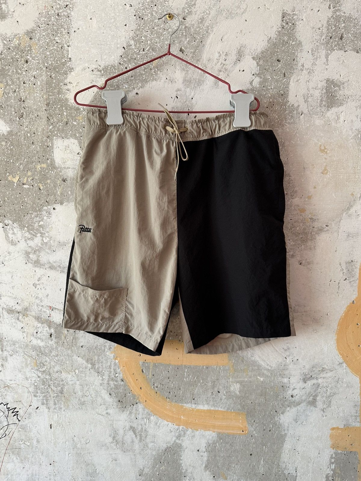 Patta Patta Double Colour Black Beige Swim Summer Shorts Size US 32 / EU 48 - 9 Thumbnail