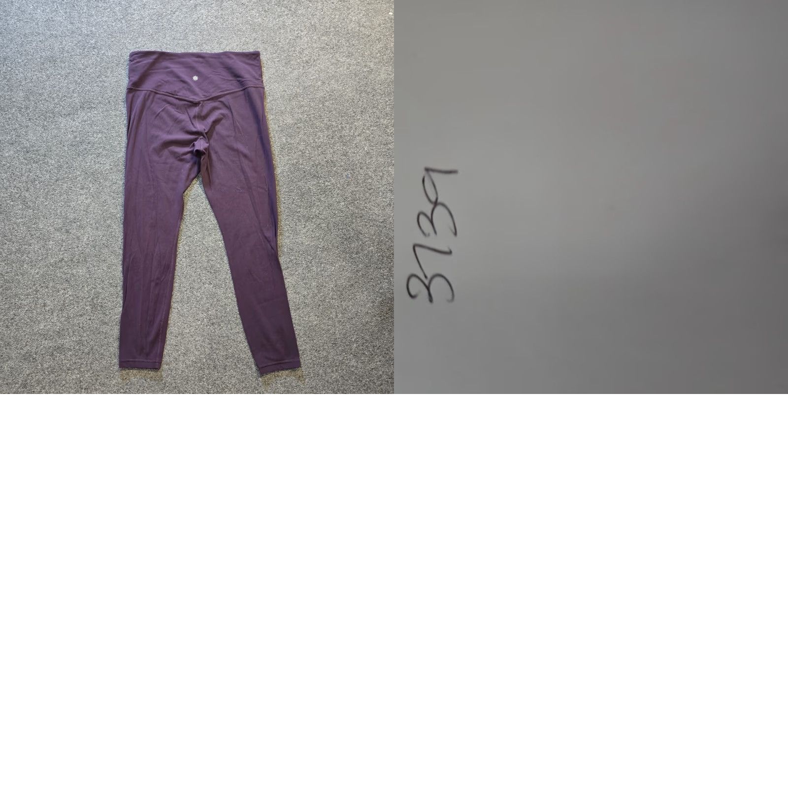Athleta Athleta Pants Womens Large Purple Elation 7/8 Cropped Stretch Athletic Casual Size 36" / US 14 / IT 50 - 8 Thumbnail