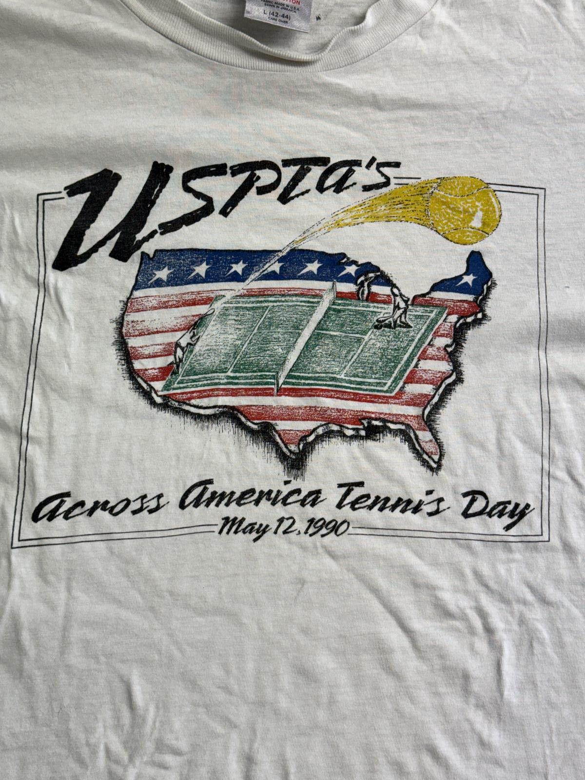 Other Vintage Tennis Day T-shirt 1990 USPTAs Across America - L Size US L / EU 52-54 / 3 - 3 Thumbnail