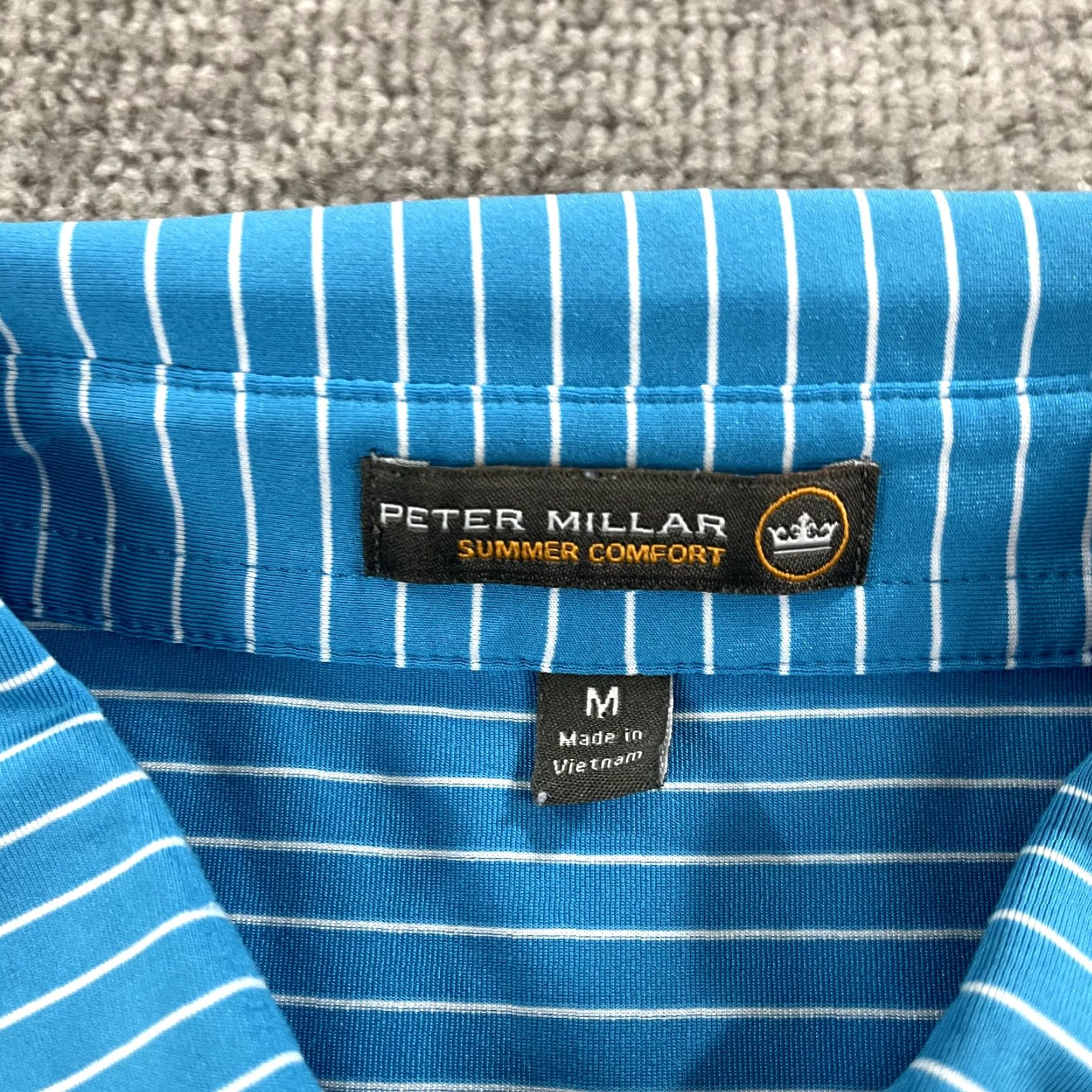 Peter Millar PETER MILLAR Polo Shirt Mens Medium Blue Wilmington Country Club Golf Summer S/S Polo Shirt Blue Mens M Country Club Golf Summer S/S Size US M / EU 48-50 / 2 - 3 Thumbnail