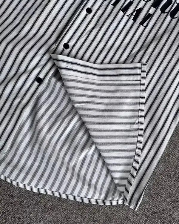 VIBE Blokecore retro movement striped button up shirt Size US M / EU 48-50 / 2 - 7 Thumbnail