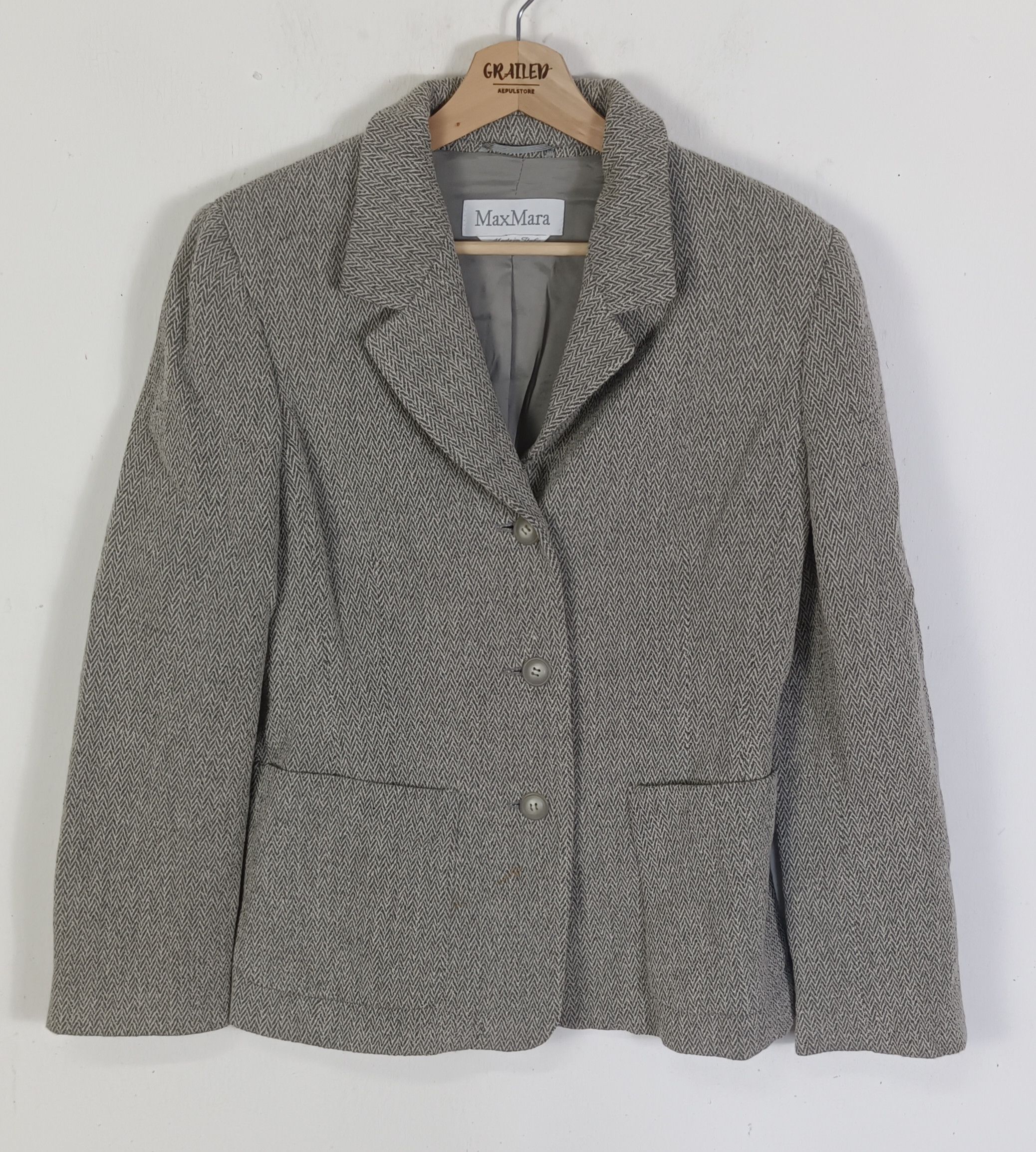 Max Mara Max Mara Womens Woll Coat Jacket Size S / US 4 / IT 40 - 1 Thumbnail
