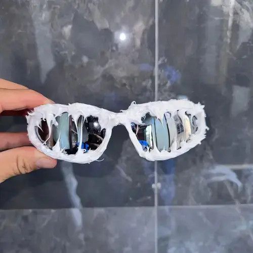 Granted Sweater Company Epoxy handmade custom avant-garde sunglasses Size ONE SIZE - 3 Thumbnail