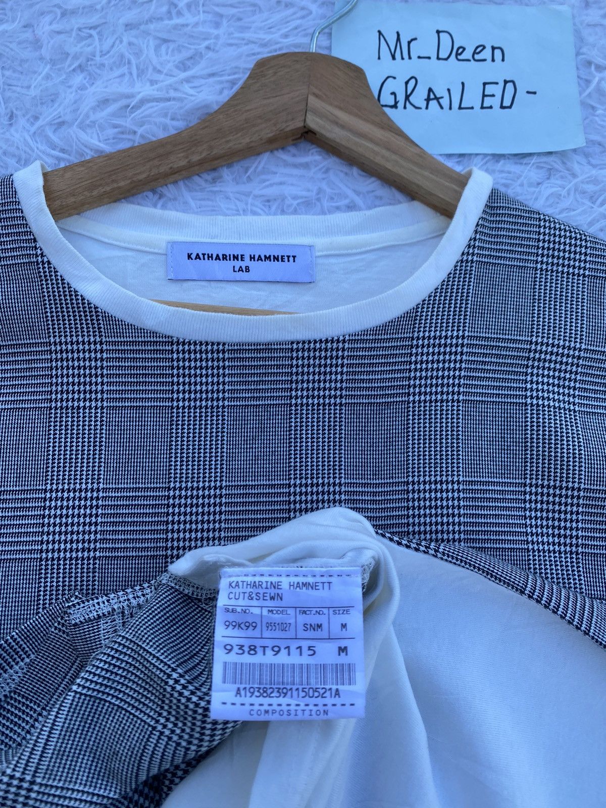 Katharine Hamnett London Rare Katharine Hemnett Lab Checkered T-shirt Size US M / EU 48-50 / 2 - 8 Thumbnail