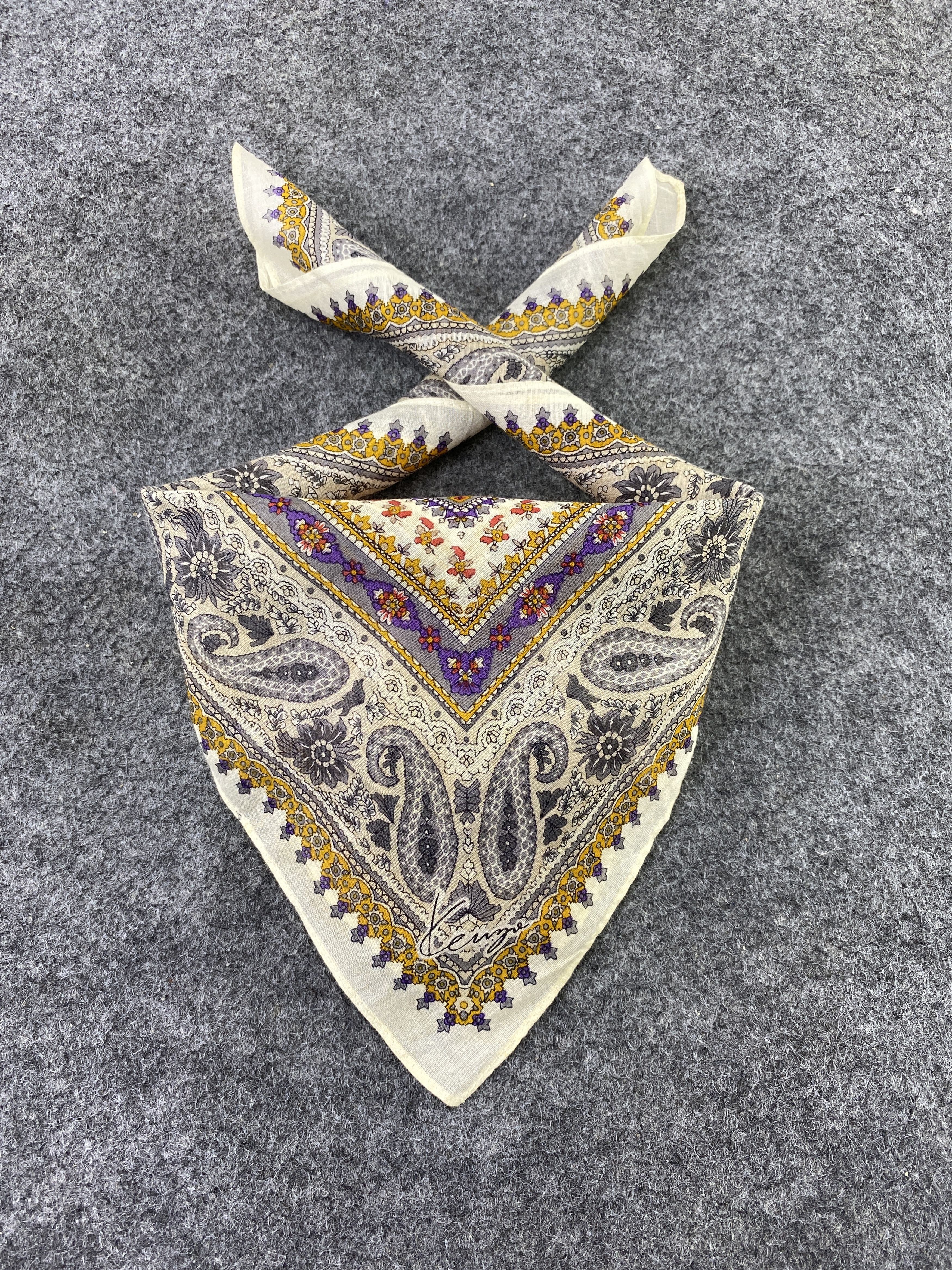 Japanese Brand × Kenzo Kenzo Handkerchief / Bandana / Neckerchief / Headscarf-B220 Size ONE SIZE - 2 Thumbnail