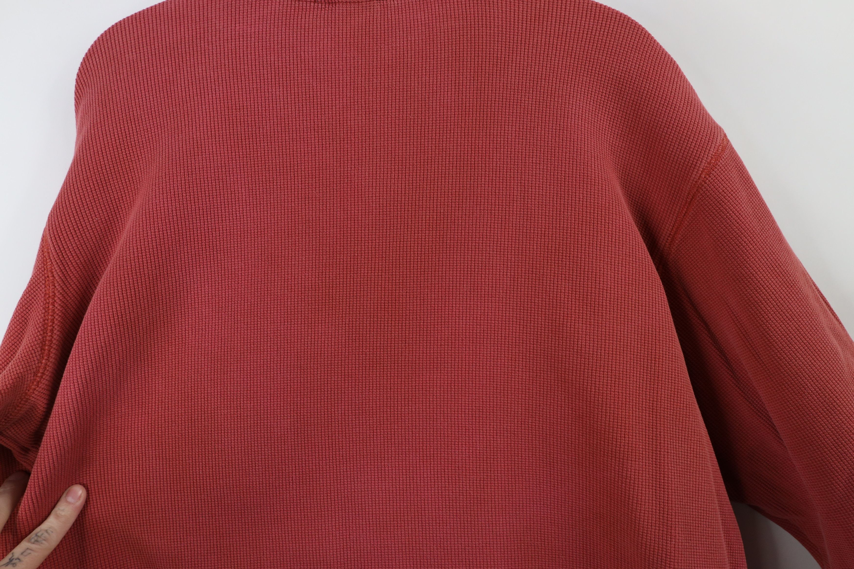 Lands' End × Vintage Vintage 90s Lands End Thermal Waffle Knit Henley T-Shirt Size US XL / EU 56 / 4 - 10 Thumbnail