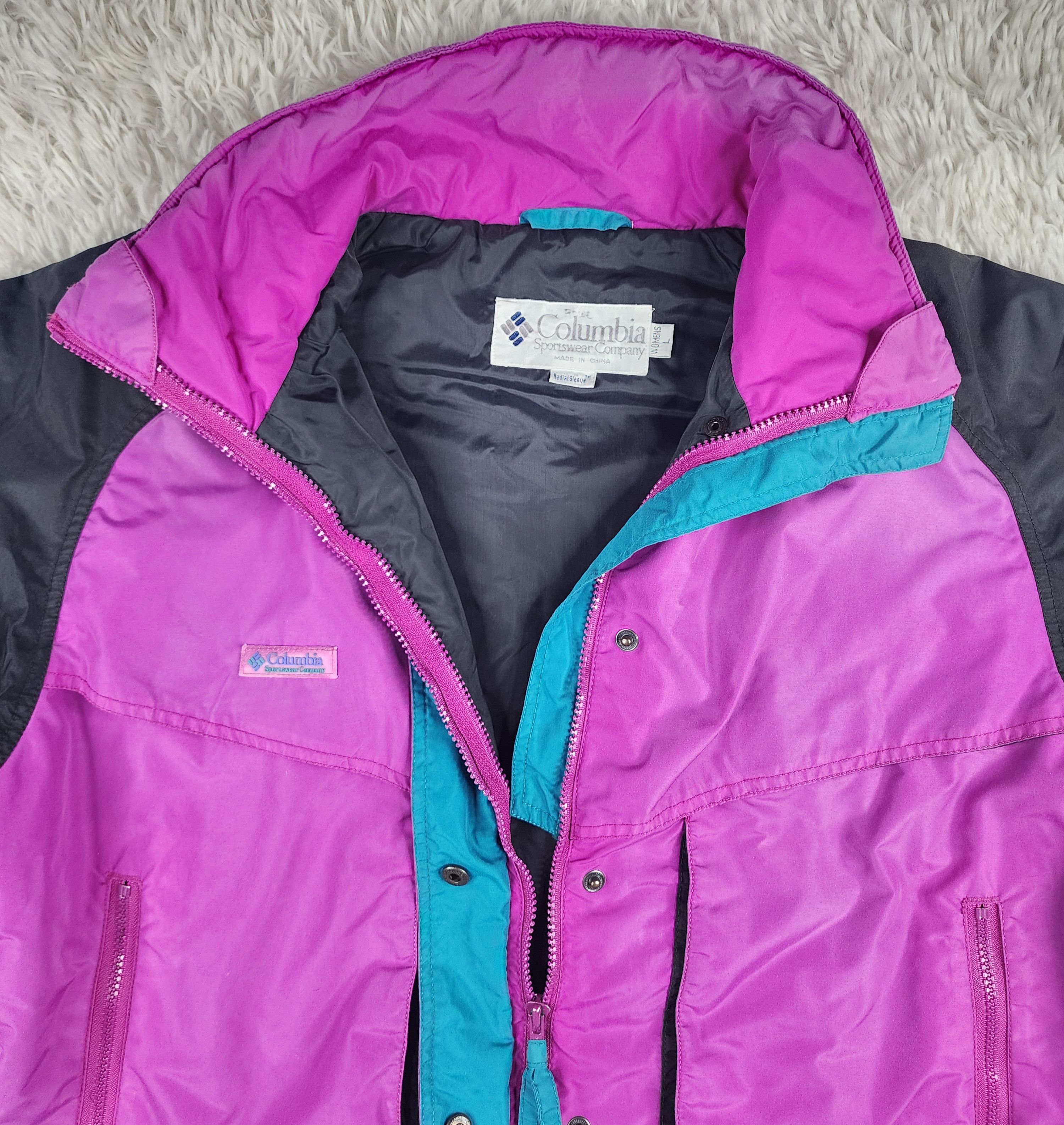 Columbia Vintage Columbia Powder Ked woman windbreaker jacket Size L / US 10 / IT 46 - 6 Thumbnail