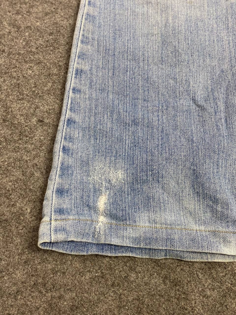 vintage japanese brand bootcut flare distressed denim
