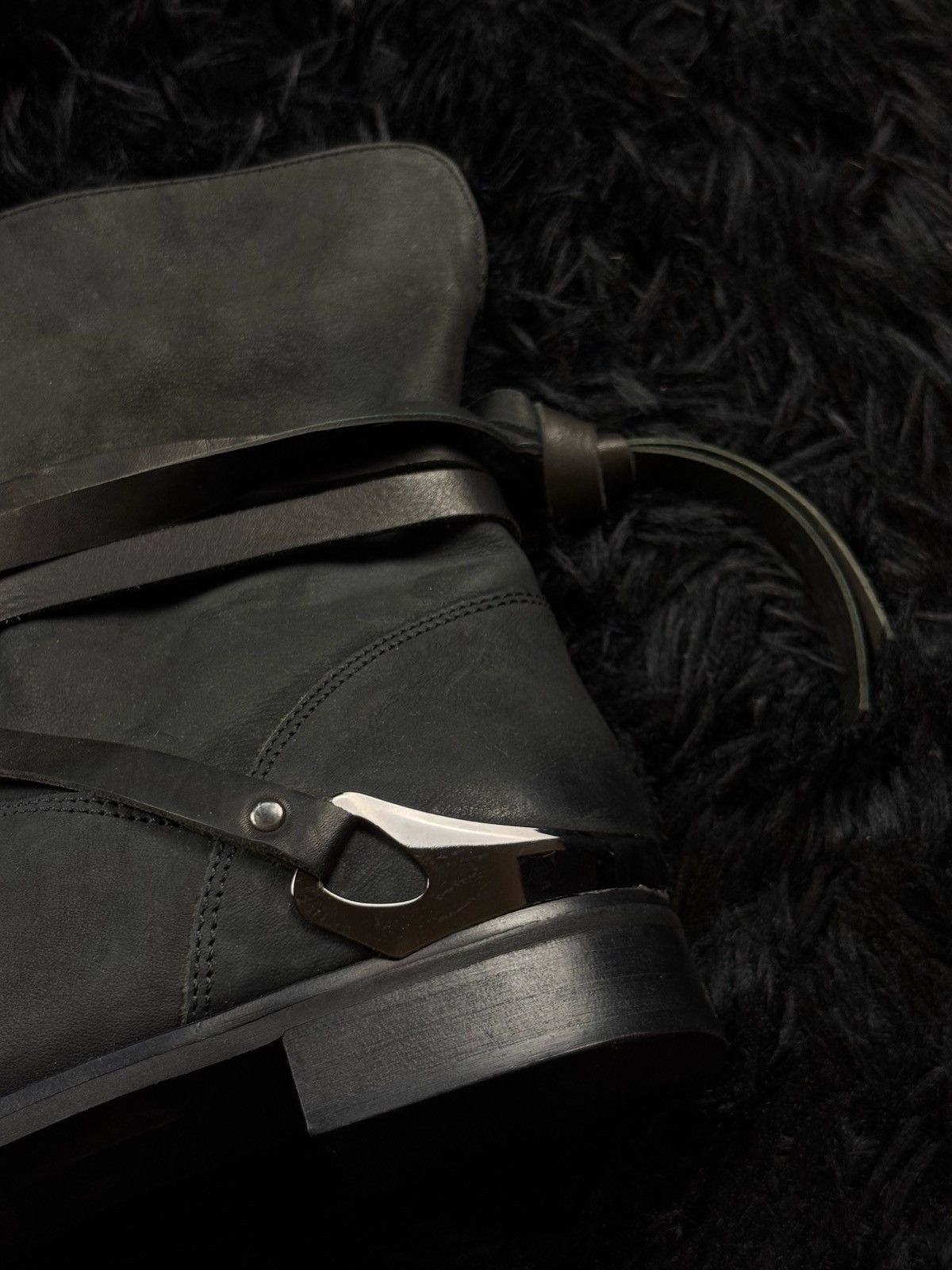 Number (N)ine Number Nine Style Avant Garde Archive Japanese Leather Boots Size US 7 / EU 40 - 3 Thumbnail
