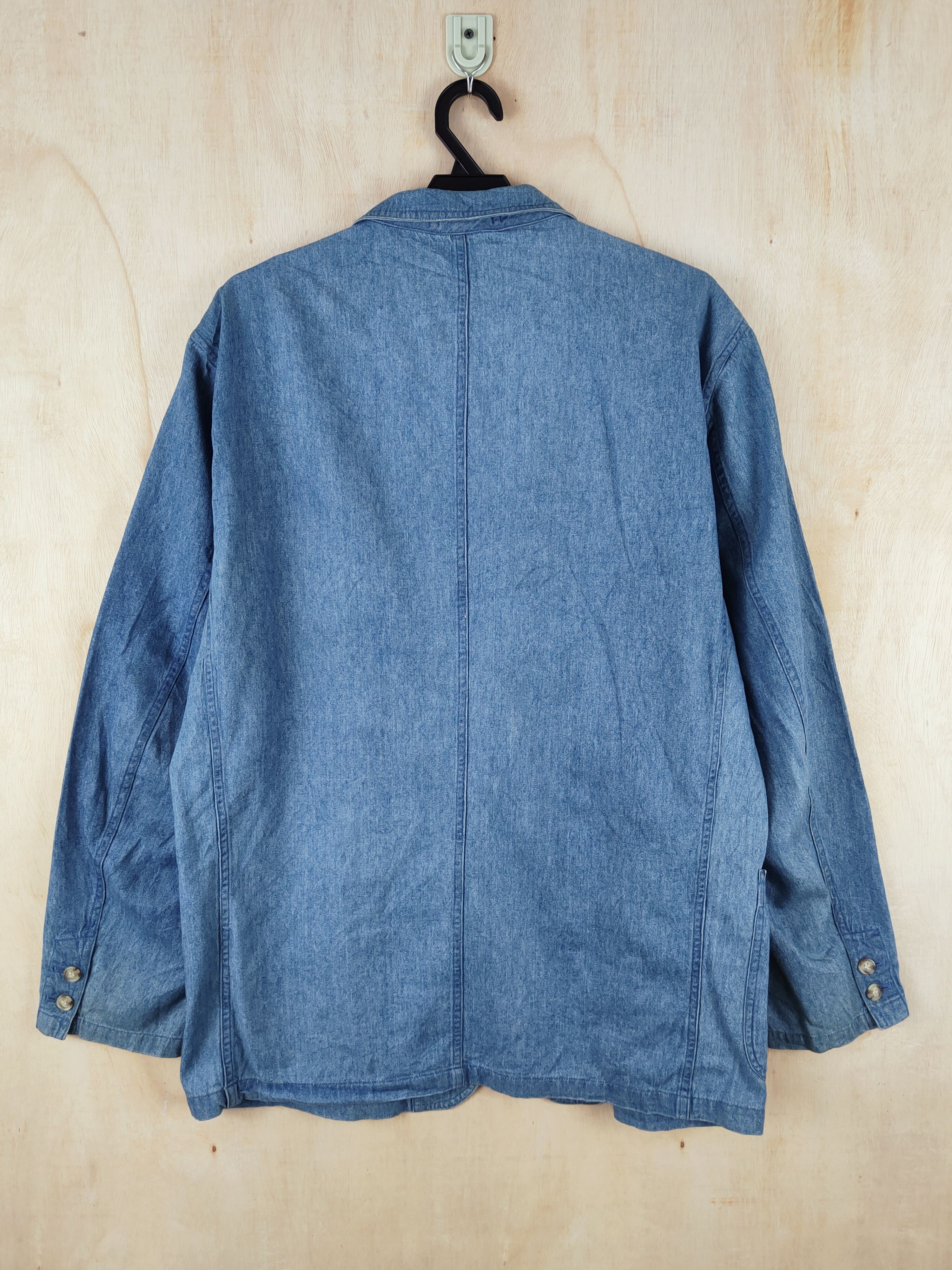 Japanese Brand × Vintage Retro Design 💥 Spinash Blue Soft Denim Jackets Size US L / EU 52-54 / 3 - 7 Thumbnail