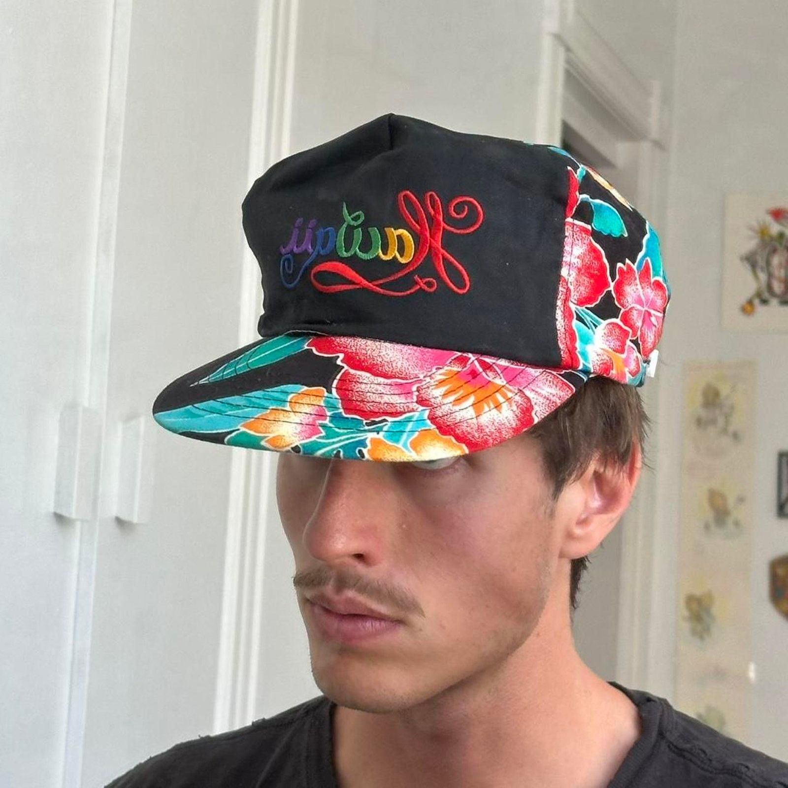 Vintage Vintage 80s Retro Hawaiian Floral Hawaii Trucker Hat Cap Size ONE SIZE - 1 Thumbnail