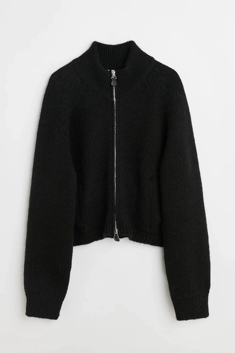 Our Legacy Our Legacy24fw Black Two-way Zipper Sweater ULTRA ZIP FUNNE Size US L / EU 52-54 / 3 - 1 Thumbnail