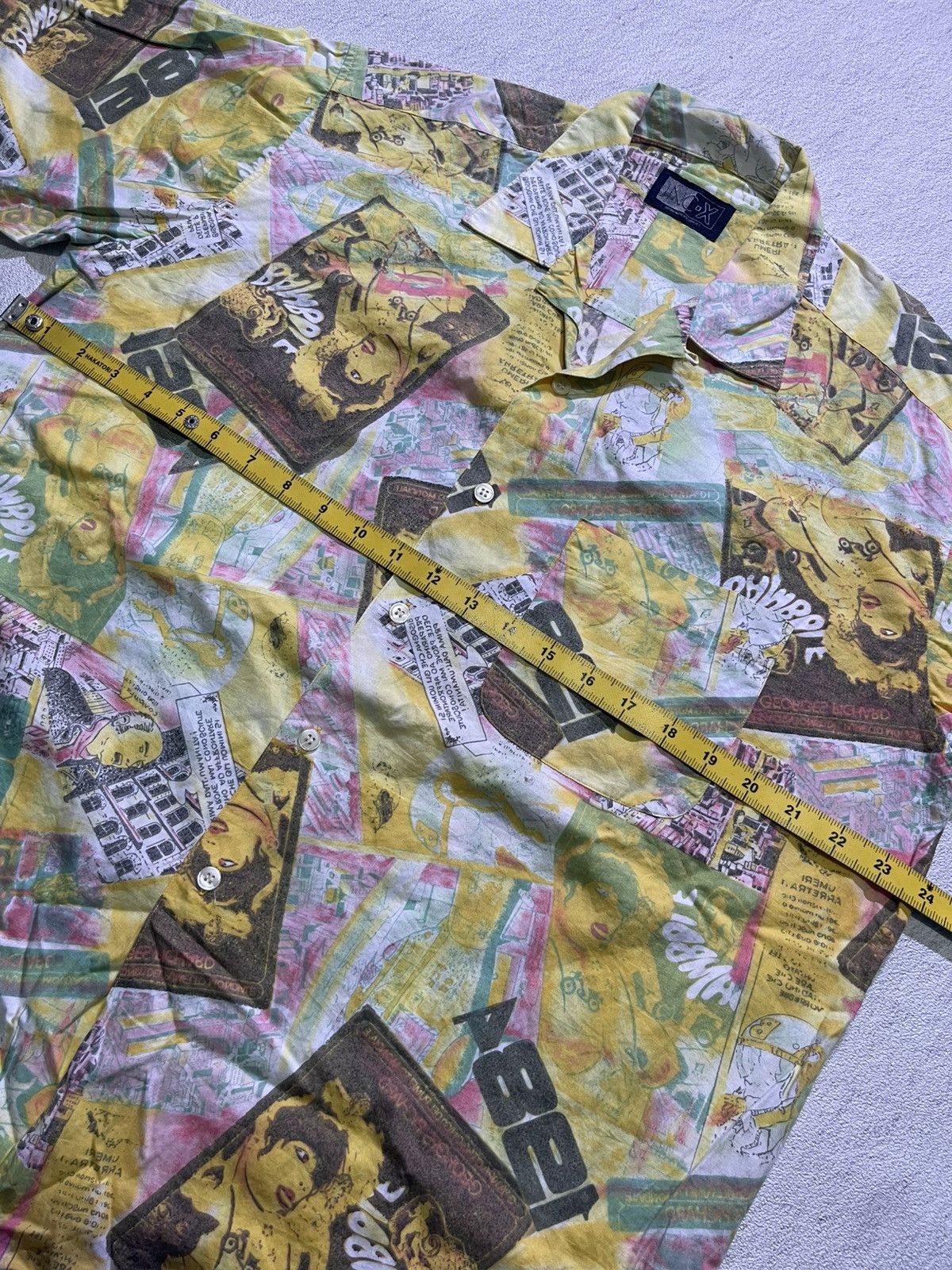 Hysteric Glamour VINTAGE AOP FULL PRINT INC-X short sleeve shirt Size US XL / EU 56 / 4 - 7 Thumbnail