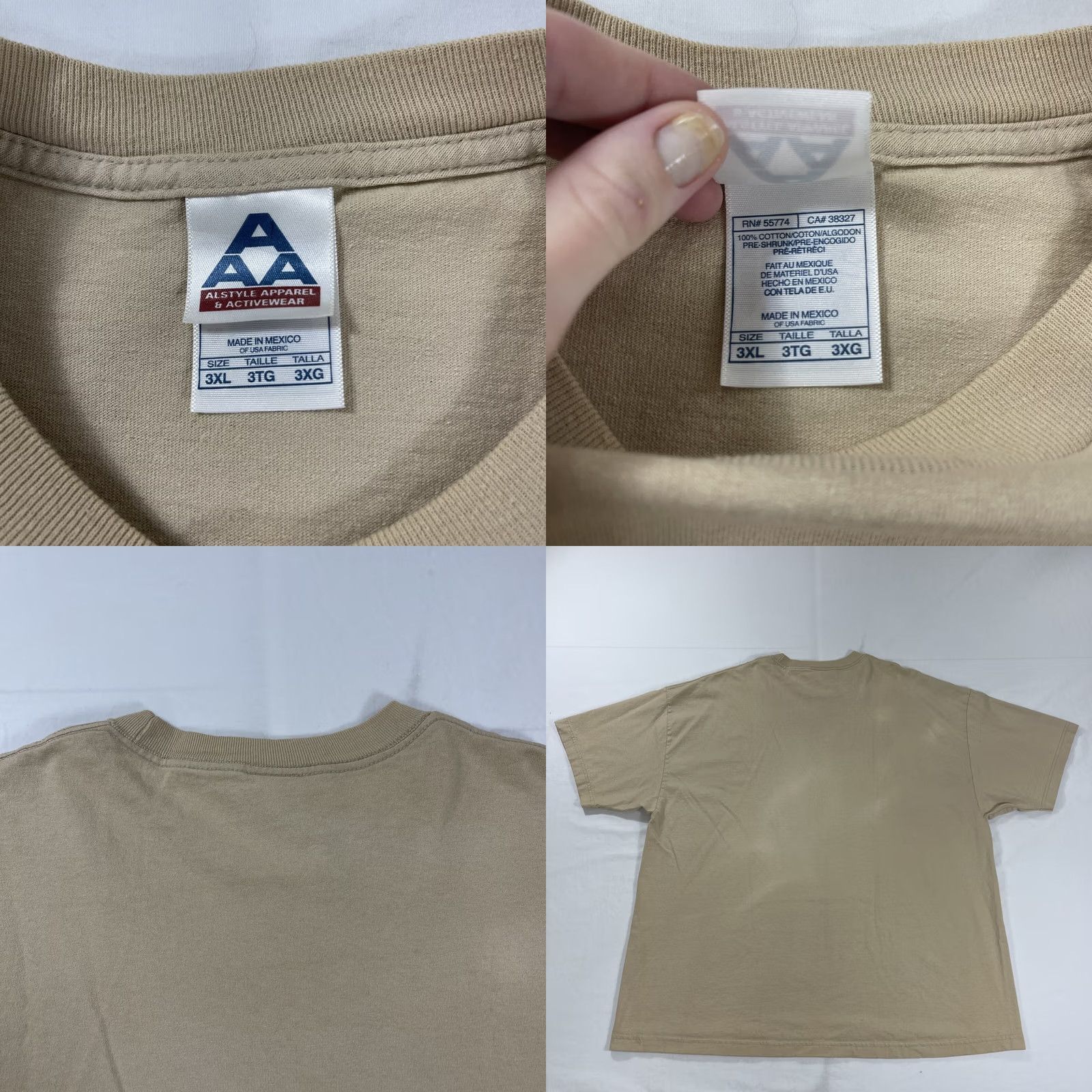 AAA VINTAGE AAA 3XL T-Shirt Horse Be Horse Cowboy Graphic 90s Beige Men Short Sleeve Used 1990s AAA Size US XXL / EU 58 / 5 - 9 Thumbnail