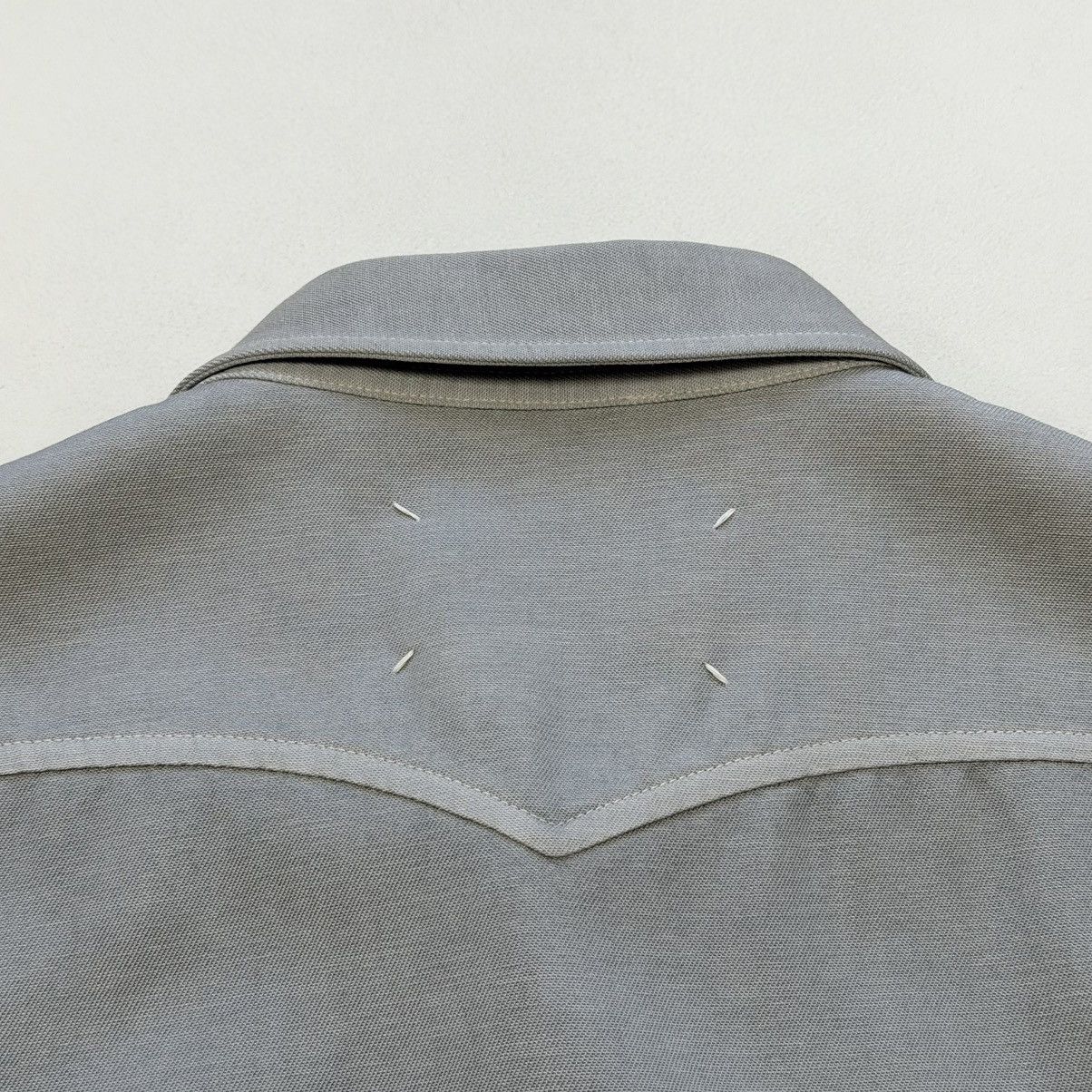 Maison Margiela A/W 11 Sample Light Grey Cotton Western Shirt Size US M / EU 48-50 / 2 - 18 Thumbnail