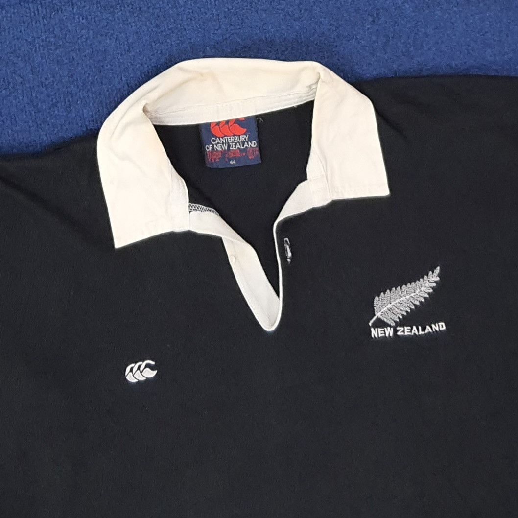 Canterbury of New Zealand Vintage Canterbury New Zealand All Black Rugby Shirt C259N80 Size US XL / EU 56 / 4 - 2 Thumbnail