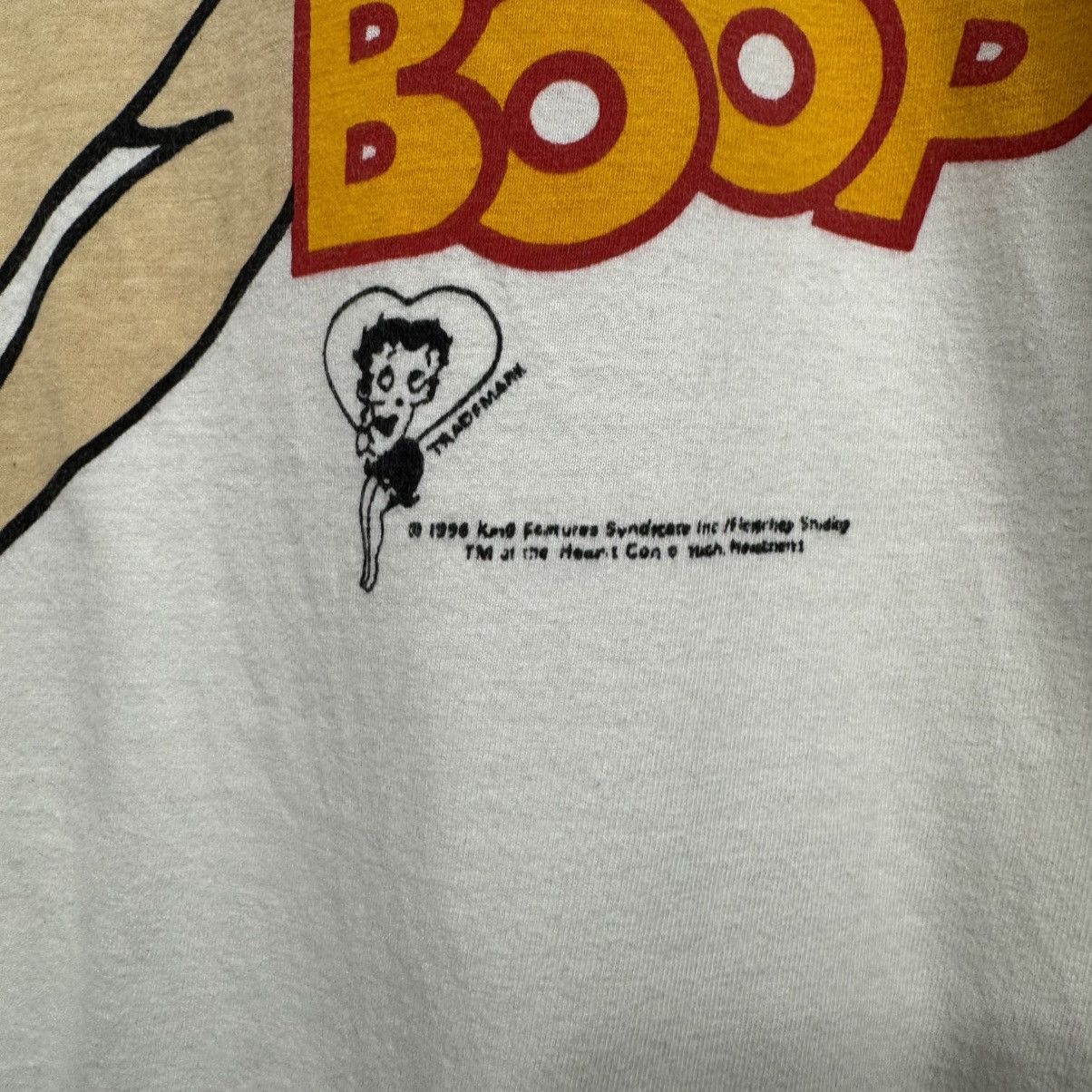 Vintage Vintage 1996 Betty Boop White Graphic T-Shirt Size US XL / EU 56 / 4 - 3 Thumbnail