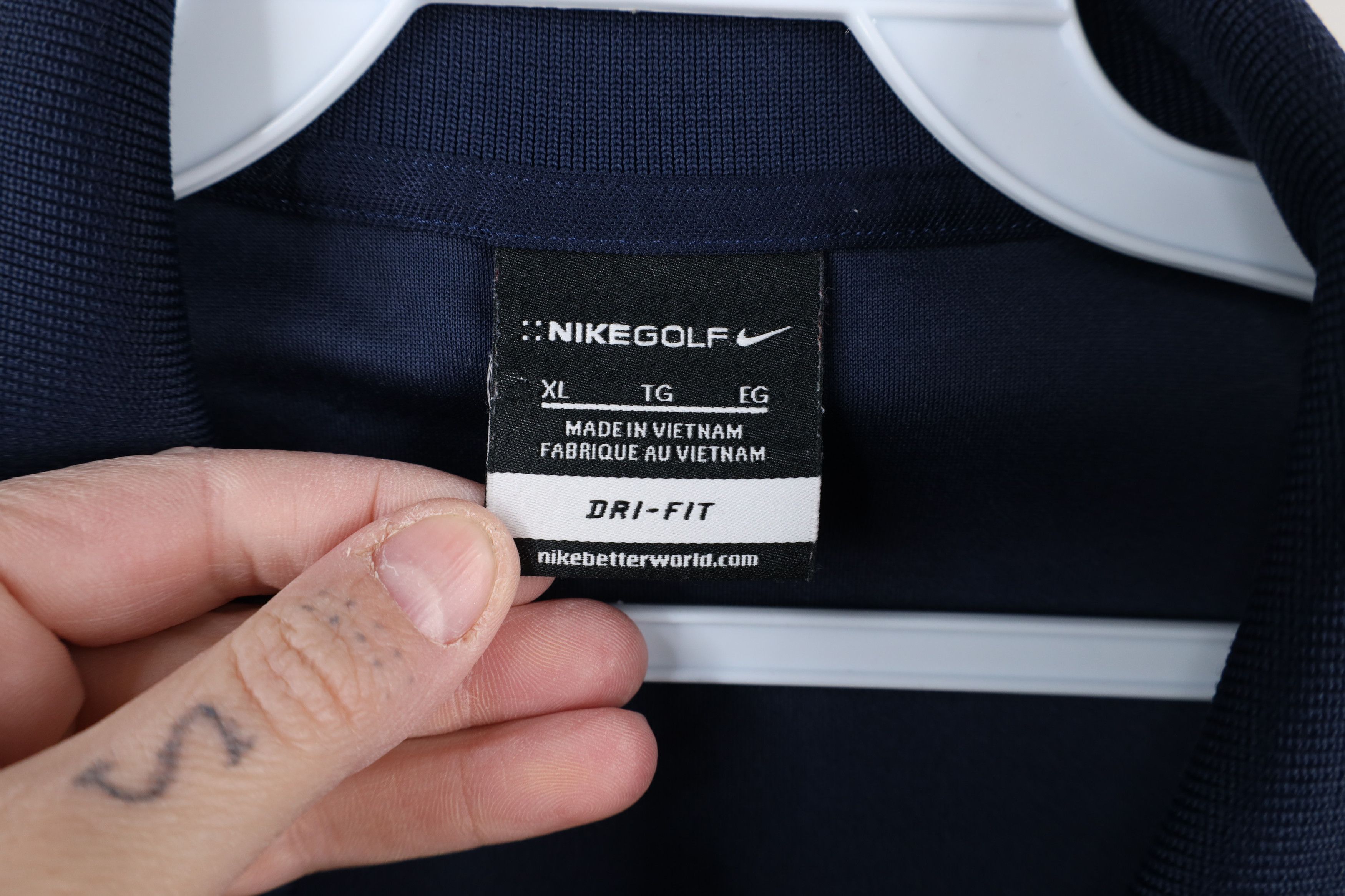 Nike × Vintage Vintage Y2K Nike Golf Mini Swoosh Knit Golfing Polo Shirt Size US XL / EU 56 / 4 - 7 Thumbnail