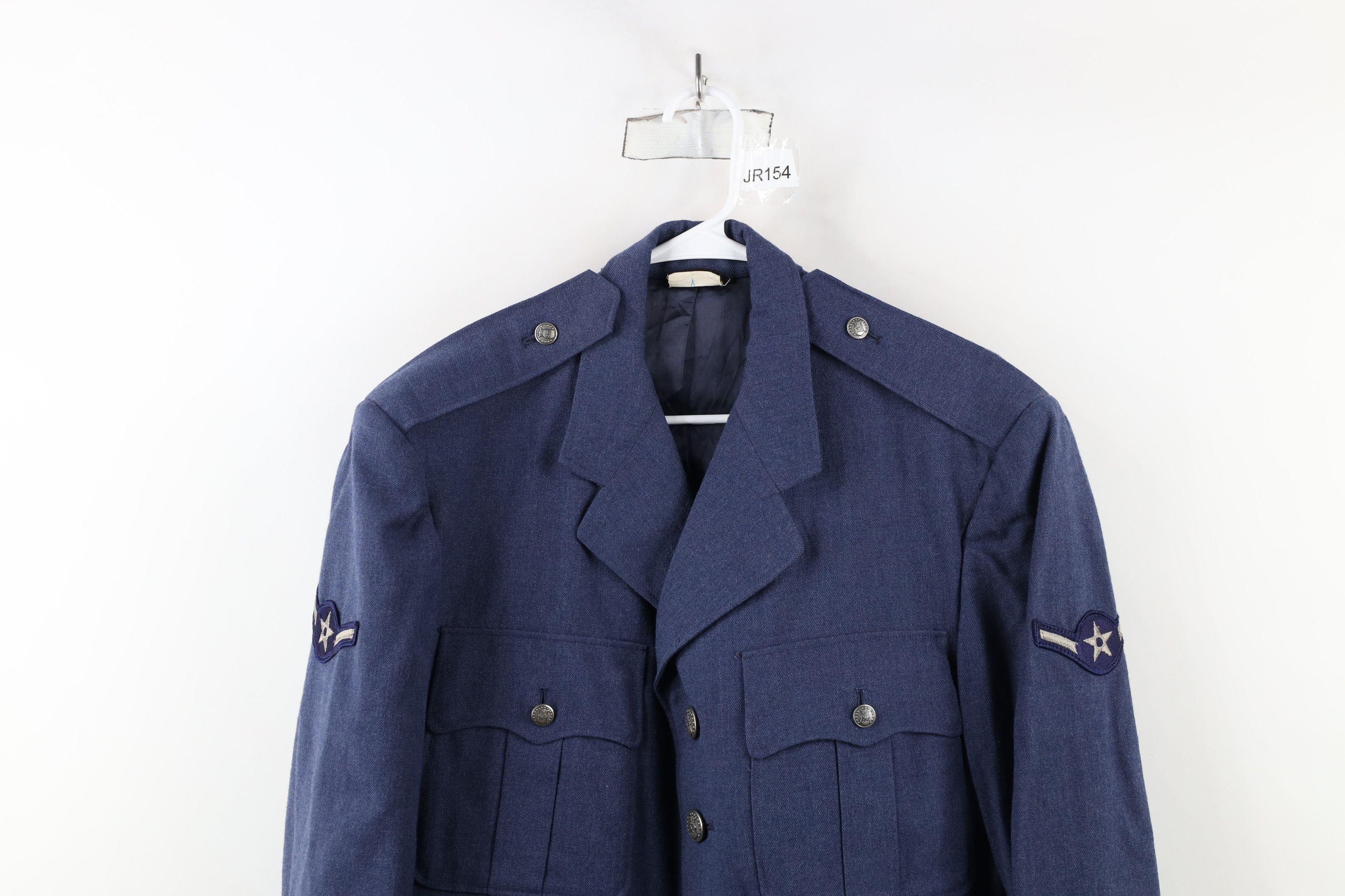 Vintage Vintage 60s Vietnam War Blue 1084 Officer Jacket Coat USA Size US L / EU 52-54 / 3 - 2 Thumbnail