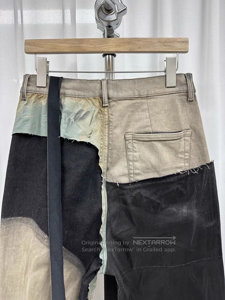 Rick Owens Rick Owens FW22 Bolan Boot cut Patchwork Coated Brushed Wa Size US 31 - 5 Thumbnail