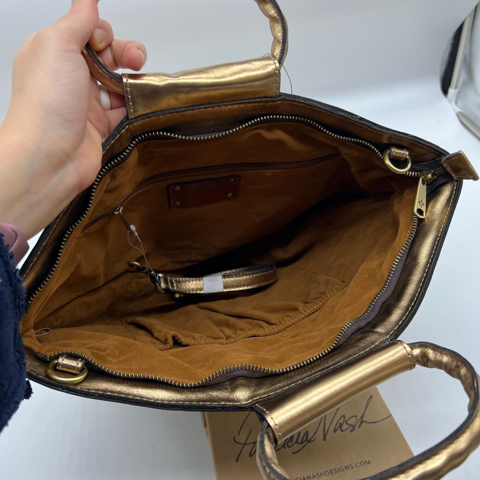 Other Patricia Nash Leather Oliena Satchel with Crossbo Size ONE SIZE - 10 Thumbnail