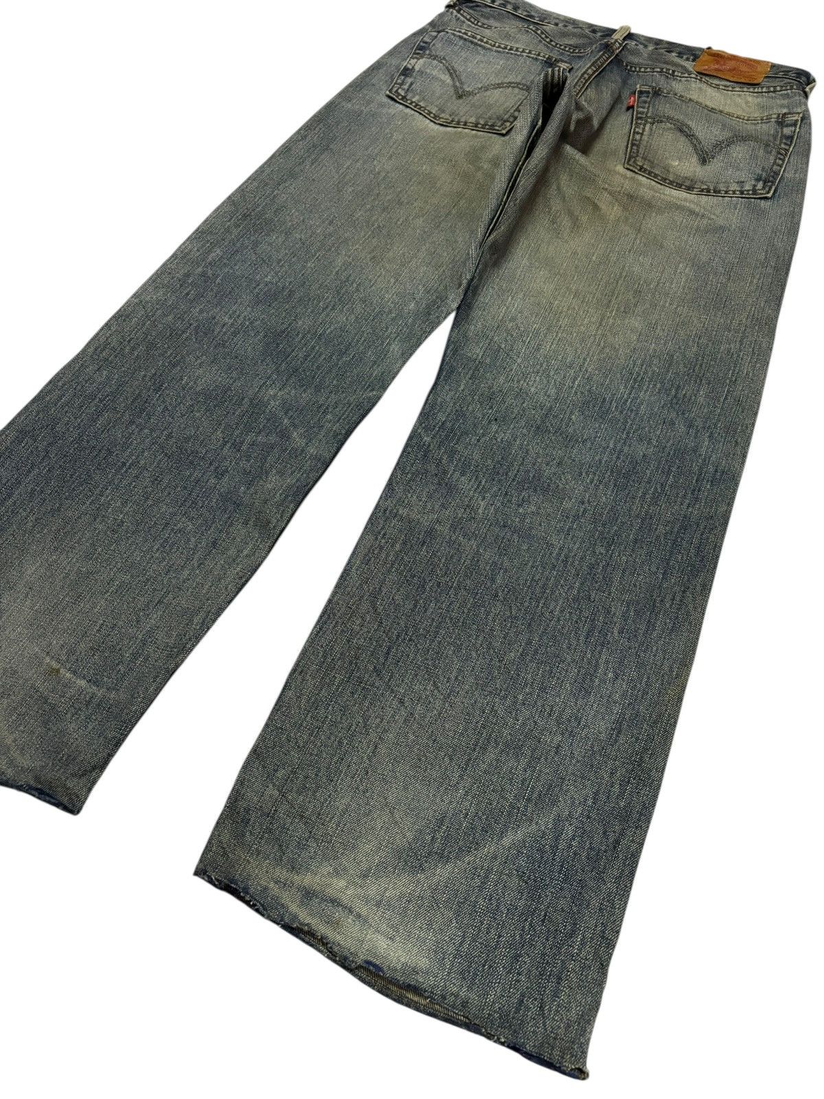 Levi's Vtg 90s Levis 503 Distressed Mud Washed Jeans Size US 31 - 4 Thumbnail