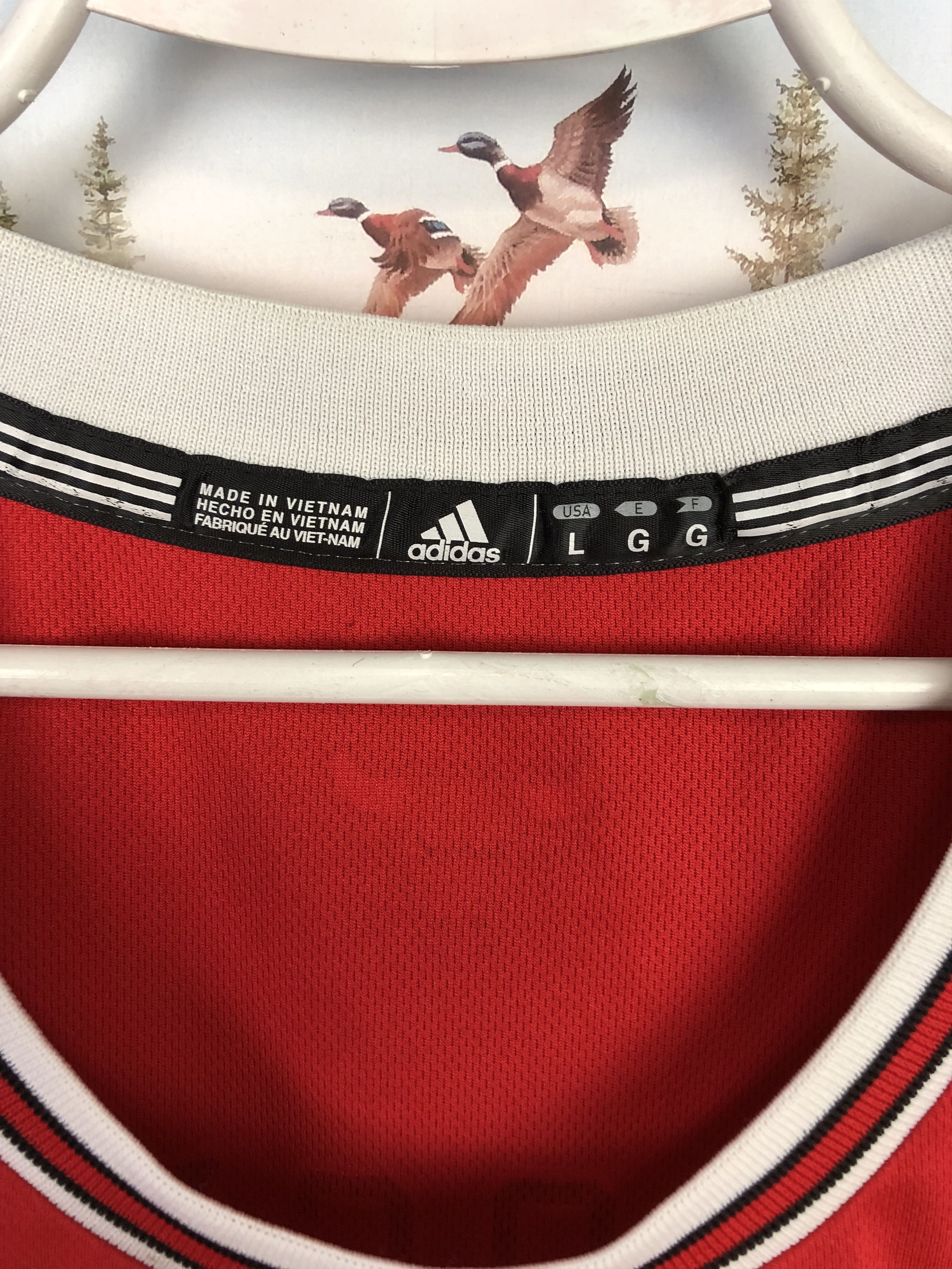 Adidas Vintage Adidas Chicago Bulls NBA Red 1 Rose Jersey Mens Size US L / EU 52-54 / 3 - 6 Thumbnail