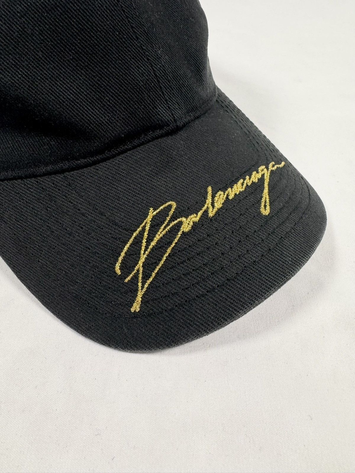 Balenciaga FW19 Balenciaga ‘Gold Signature’ Embroidery Cap Size ONE SIZE - 2 Thumbnail